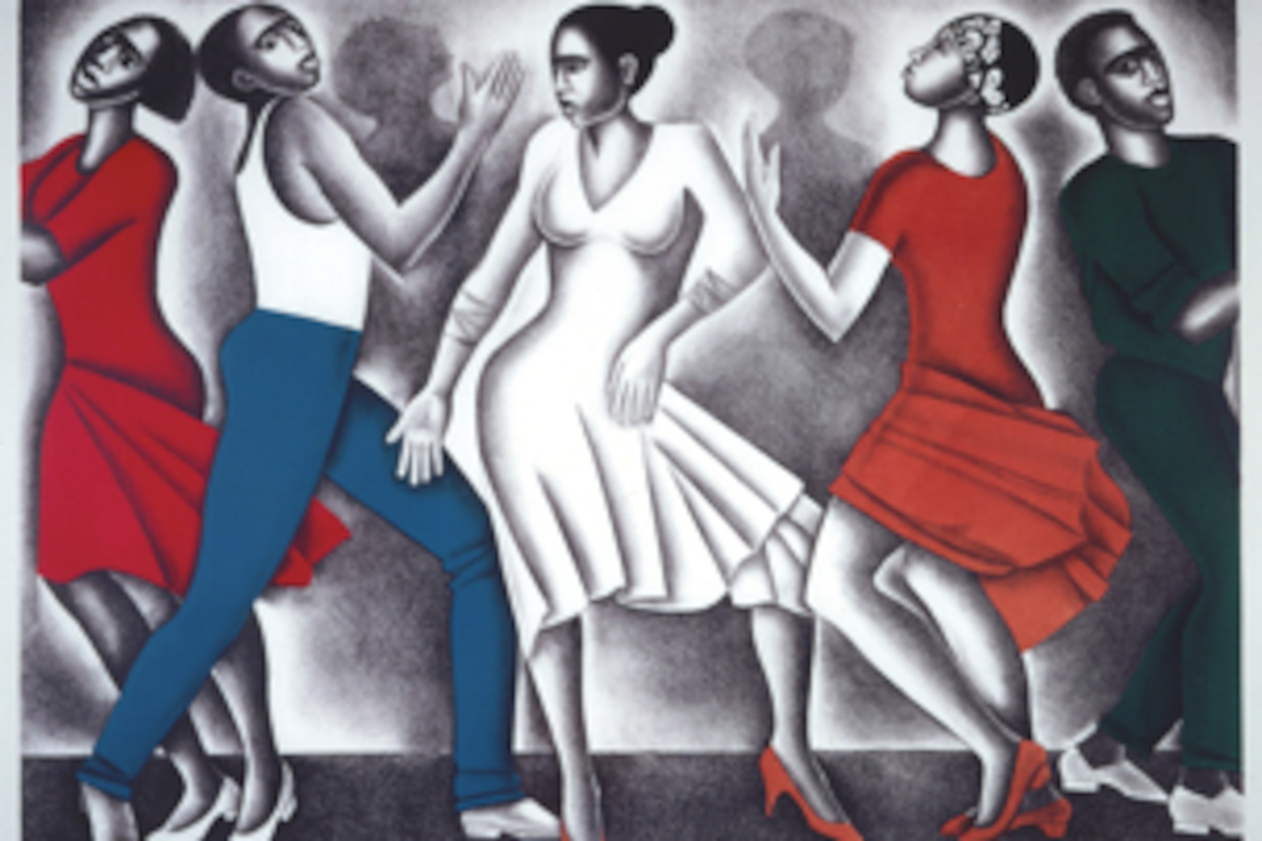One of Grant Hill's pieces by artist Elizabeth Catlett called "Dancing."