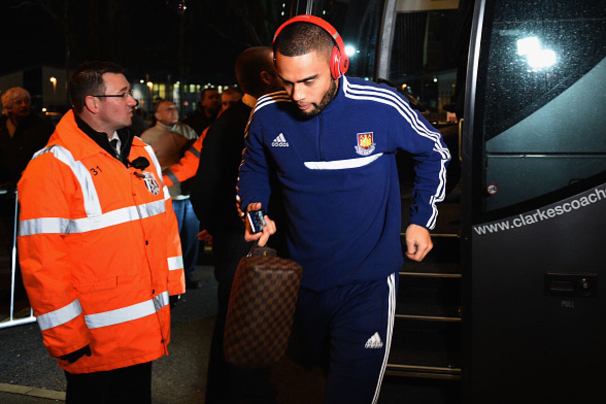 WEST BROMWICH, ENGLAND - DECEMBER 02:  Winston Reid of West Ham United arrives prior to the Barclays Premier League match between West Bromwich Albion and West Ham United at The Hawthorns on December 2, 2014 in West Bromwich, England.  (Photo by Ross Kinn