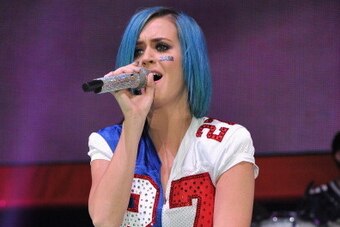 INDIANAPOLIS, IN - FEBRUARY 04:  Katy Perry performs onstage at DIRECTV's Sixth Annual Celebrity Beach Bowl After Party at Victory Field on February 4, 2012 in Indianapolis, Indiana.  (Photo by Theo Wargo/Getty Images for DirecTV)