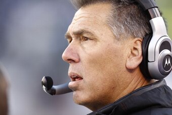 EAST RUTHERFORD, NJ - DECEMBER 11:  Kansas City Chiefs quarterbacks coach Jim Zorn watches from the sidelines during a game against the New York Jets at MetLife Stadium on December 11, 2011 in East Rutherford, New Jersey.  (Photo by Jeff Zelevansky/Getty 