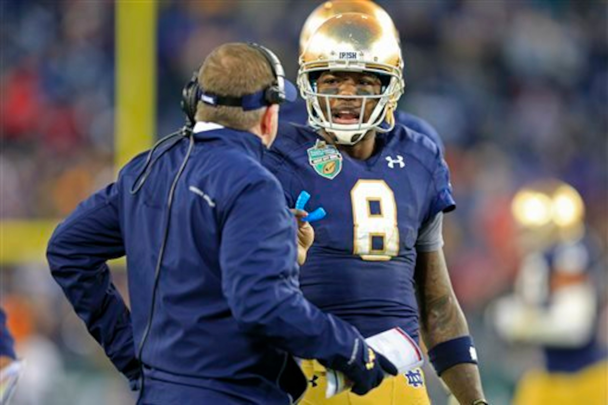 Brian Kelly used his backup quarterback to beat LSU.