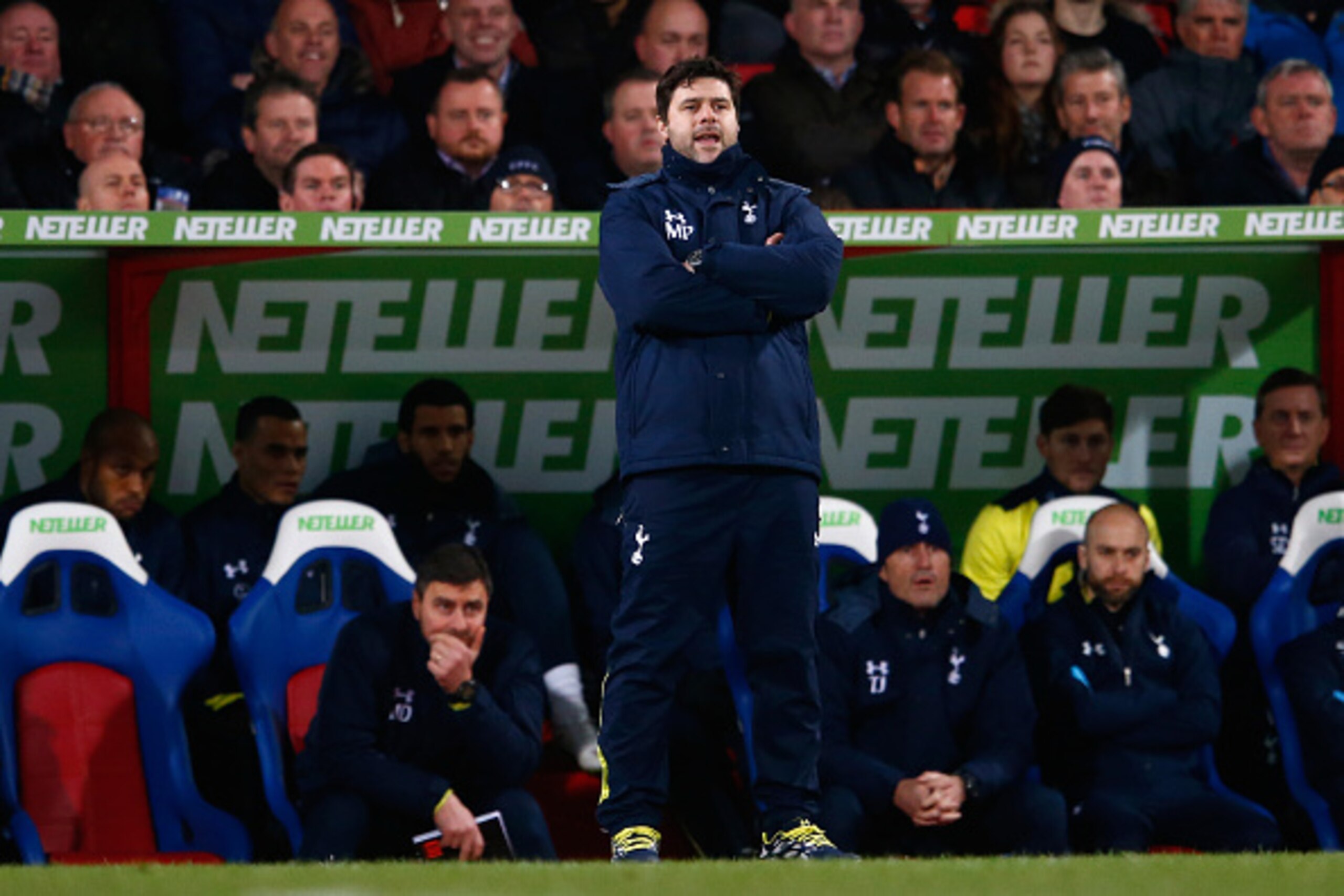 LONDON, ENGLAND - JANUARY 10: Mauricio Pochettino of Spurs looks on during the Barclays Premier League match between Crystal Palace and Tottenham Hotspur at Selhurst Park on January 10, 2015 in London, England. (Photo by Julian Finney/Getty Images) LONDON, ENGLAND - JANUARY 10: Mauricio Pochettino of Spurs looks on during the Barclays Premier League match between Crystal Palace and Tottenham Hotspur at Selhurst Park on January 10, 2015 in London, England. (Photo by Julian Finney/Getty Images)