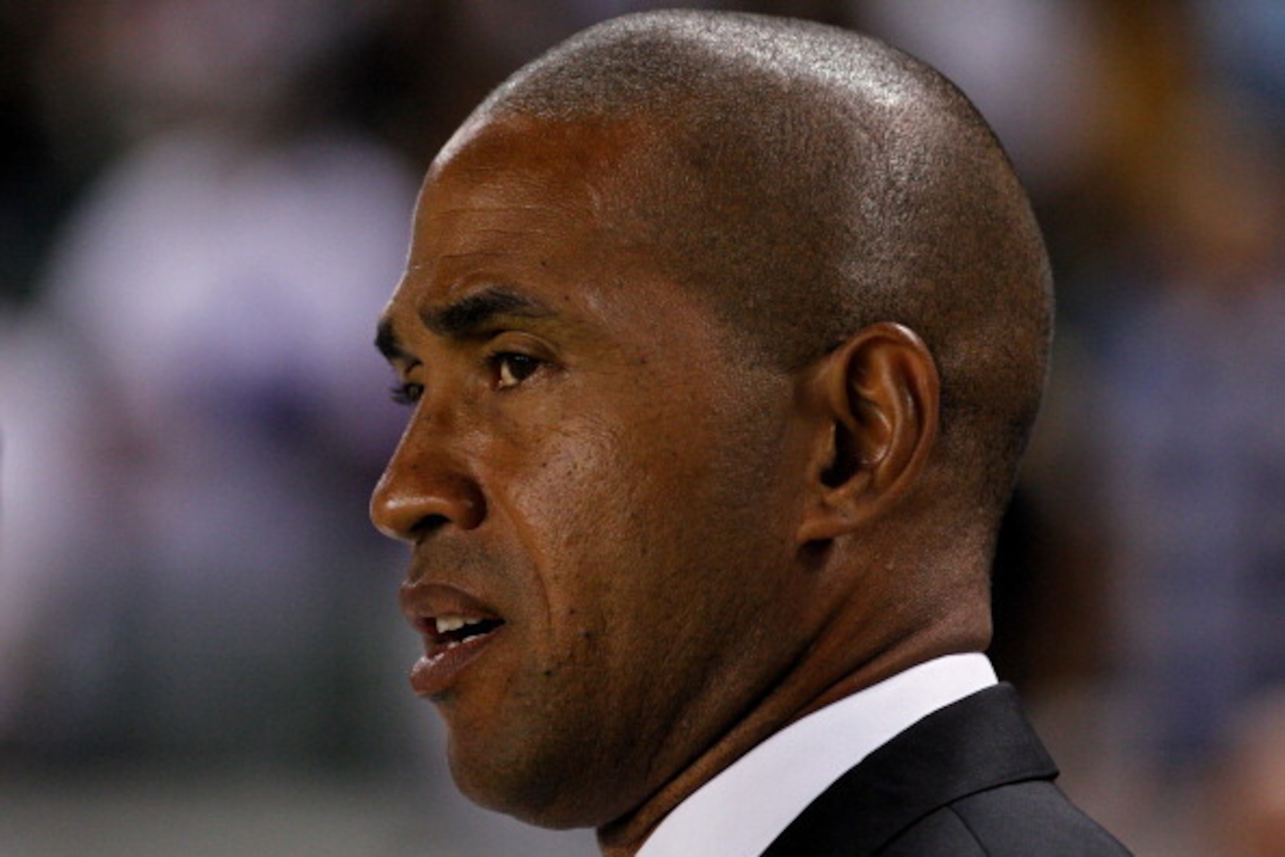 CARSON, CA - AUGUST 12: Head coach Robin Fraser of Chivas USA stands before the MLS match against Los Angeles Galaxy at The Home Depot Center on August 12, 2012 in Carson, California. The Galaxy won 4-0. (Photo by Ric Tapia/Getty Images)