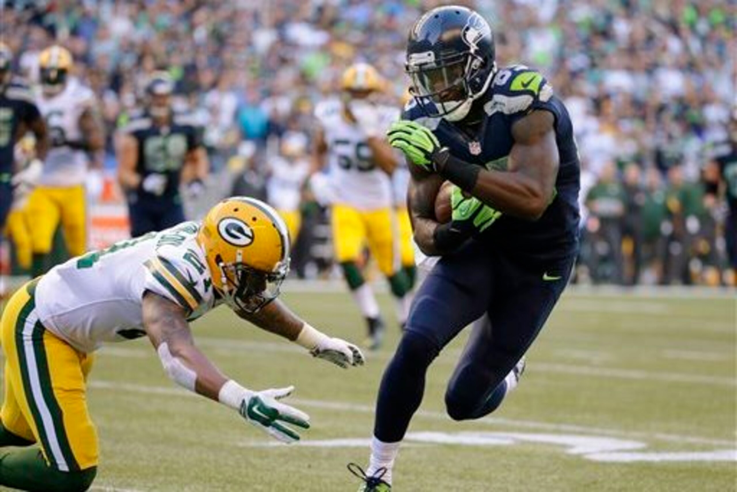 Ricardo Lockette, setting the tone for the Seahawks season.