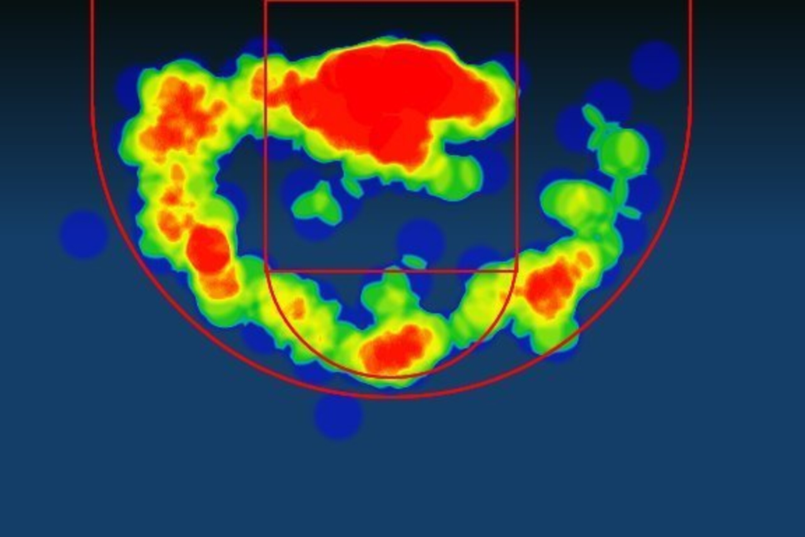 DeMarcus Cousins' 2014-15 Heat Map
