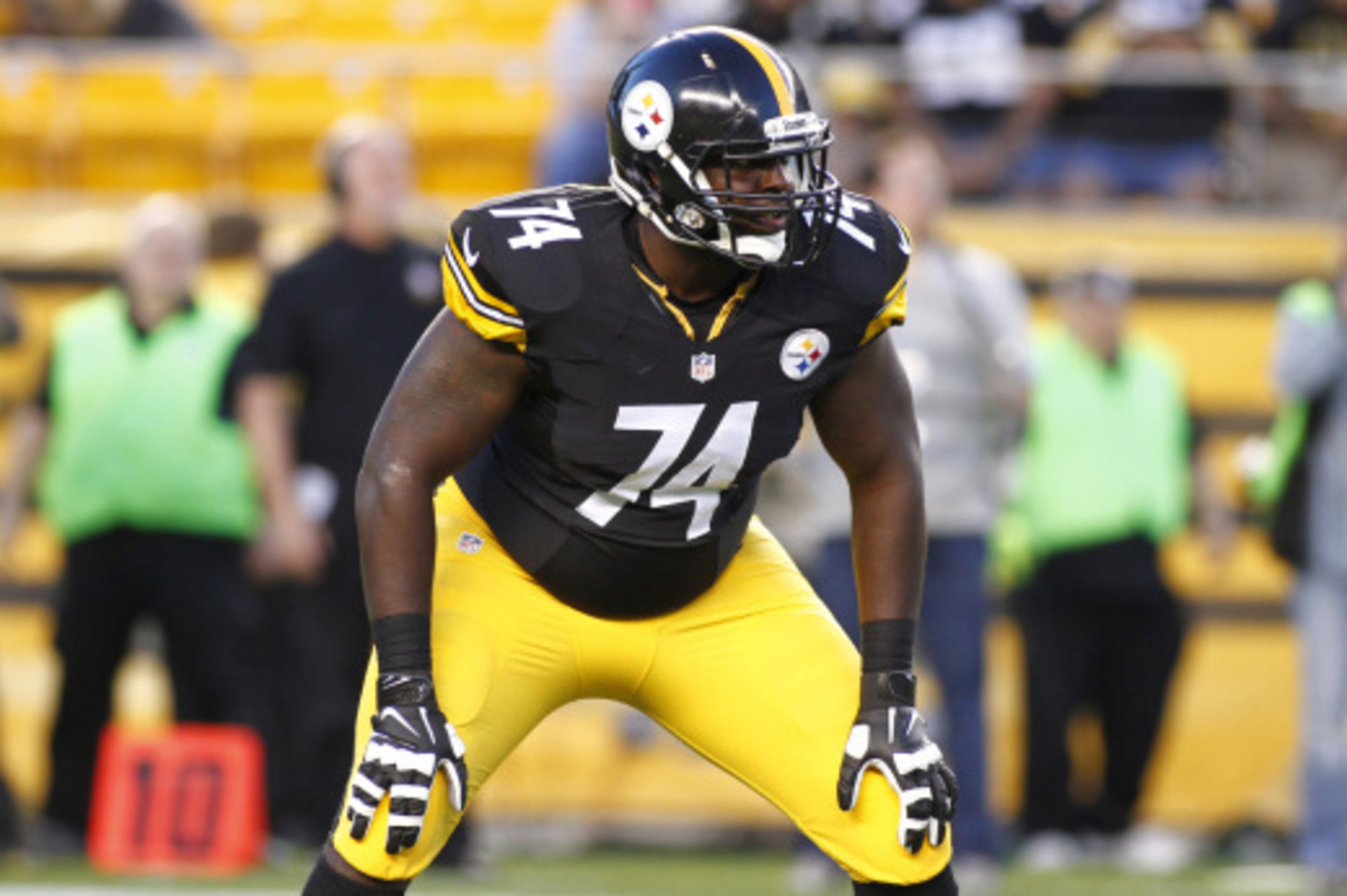 PITTSBURGH, PA - AUGUST 28: Daniel McCullers #74 of the Pittsburgh Steelers looks on during the second quarter of a game against the Carolina Panthers at Heinz Field on August 28, 2014 in Pittsburgh, Pennsylvania. (Photo by Justin K. Aller/Getty Images) PITTSBURGH, PA - AUGUST 28: Daniel McCullers #74 of the Pittsburgh Steelers looks on during the second quarter of a game against the Carolina Panthers at Heinz Field on August 28, 2014 in Pittsburgh, Pennsylvania. (Photo by Justin K. Aller/Getty Images)