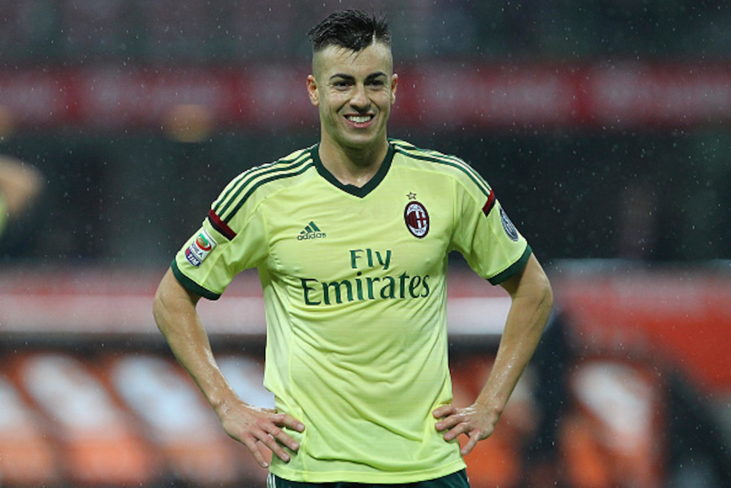 MILAN, ITALY - NOVEMBER 30:  Stephan El Shaarawy of AC Milan looks on during the Serie A match between AC Milan and Udinese Calcio at Stadio Giuseppe Meazza on November 30, 2014 in Milan, Italy.  (Photo by Marco Luzzani/Getty Images)
