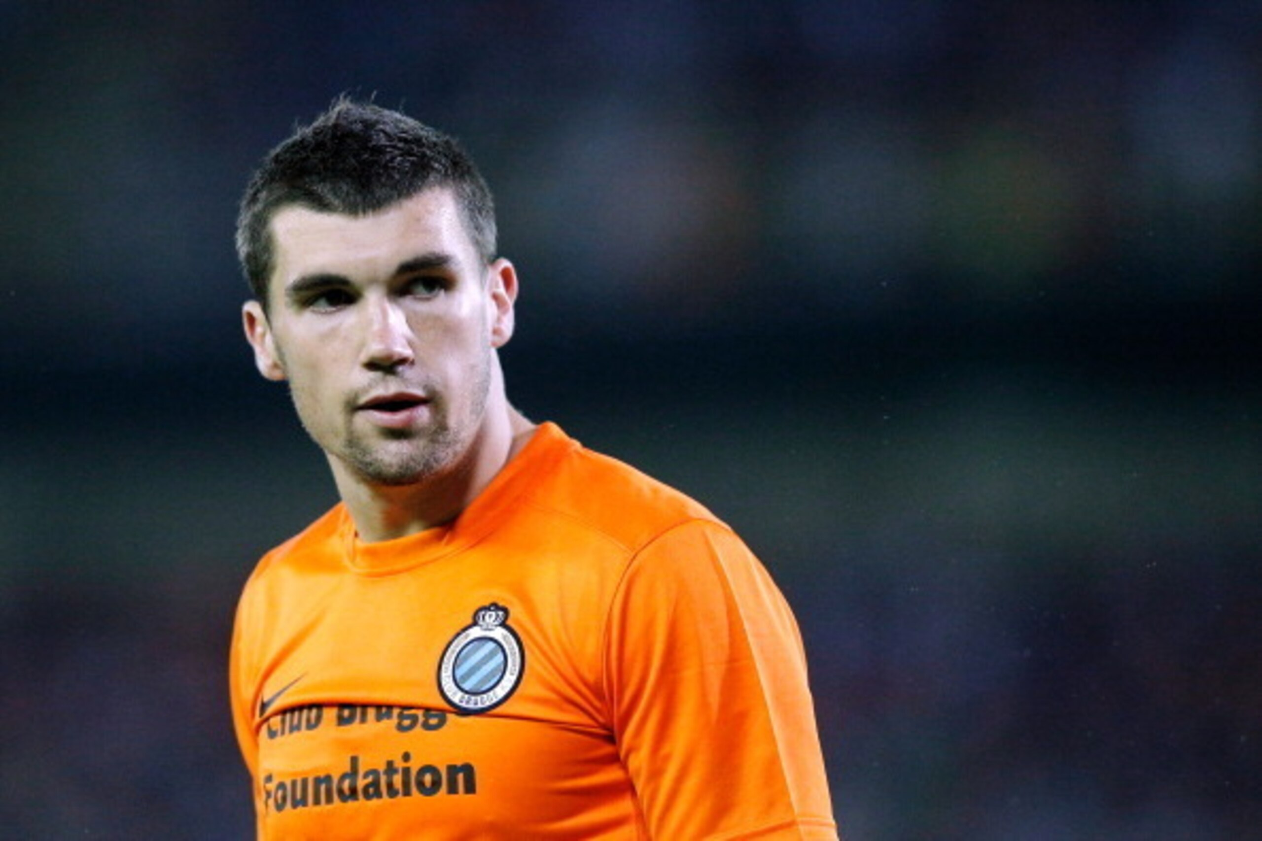 BRUGGE, BELGIUM - JULY 31:  Goalkeeper, Mathew Ryan of Brugge in action during the UEFA Europa League 3rd qualifying round first leg match between Club Brugge KV and Brondby IF at the Jan Breydel Stadium on July 31, 2014 in Brugge, Belgium.  (Photo by Dea
