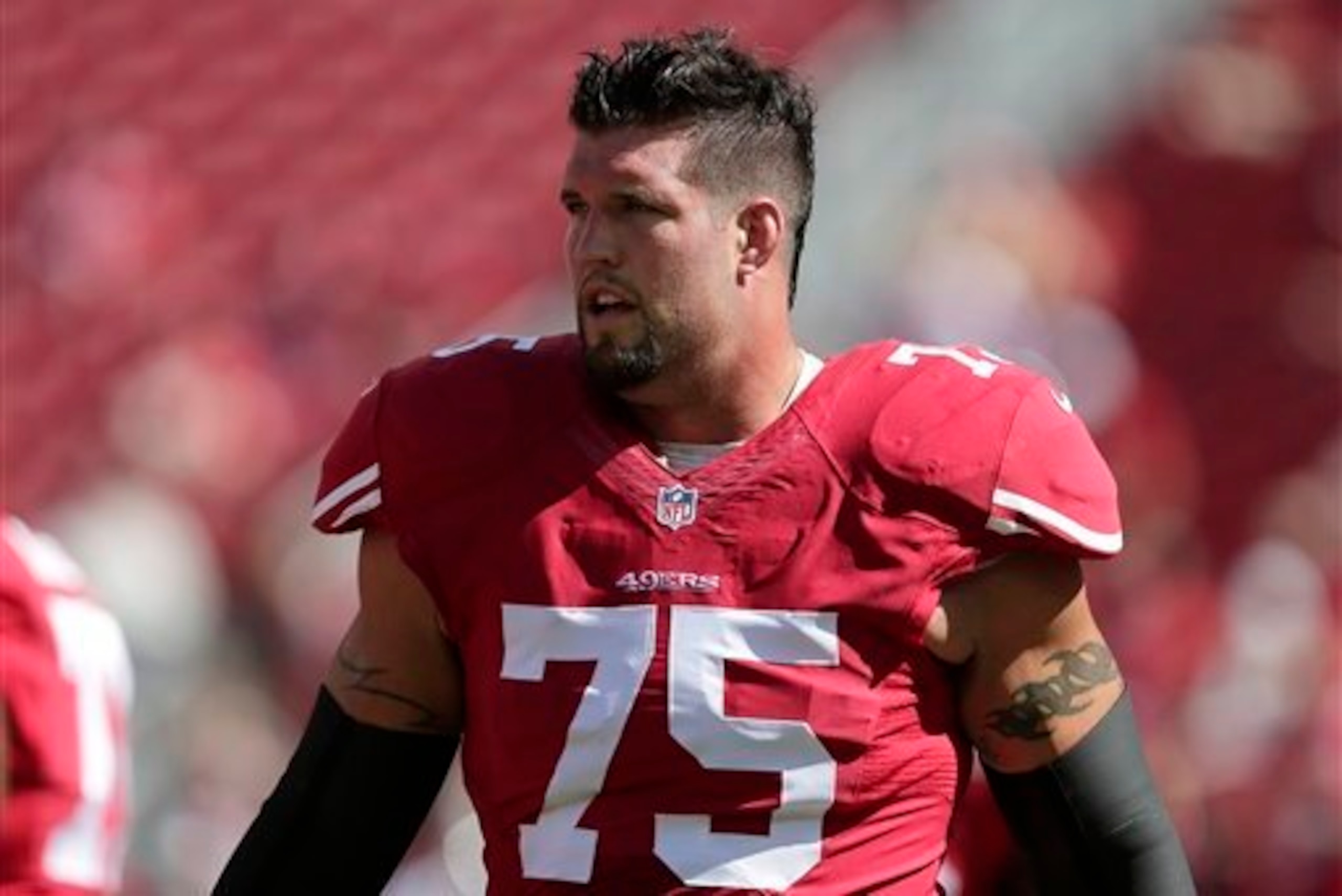 Right guard Alex Boone is one of many who have voiced support for Tomsula and what may be his offensive approach.