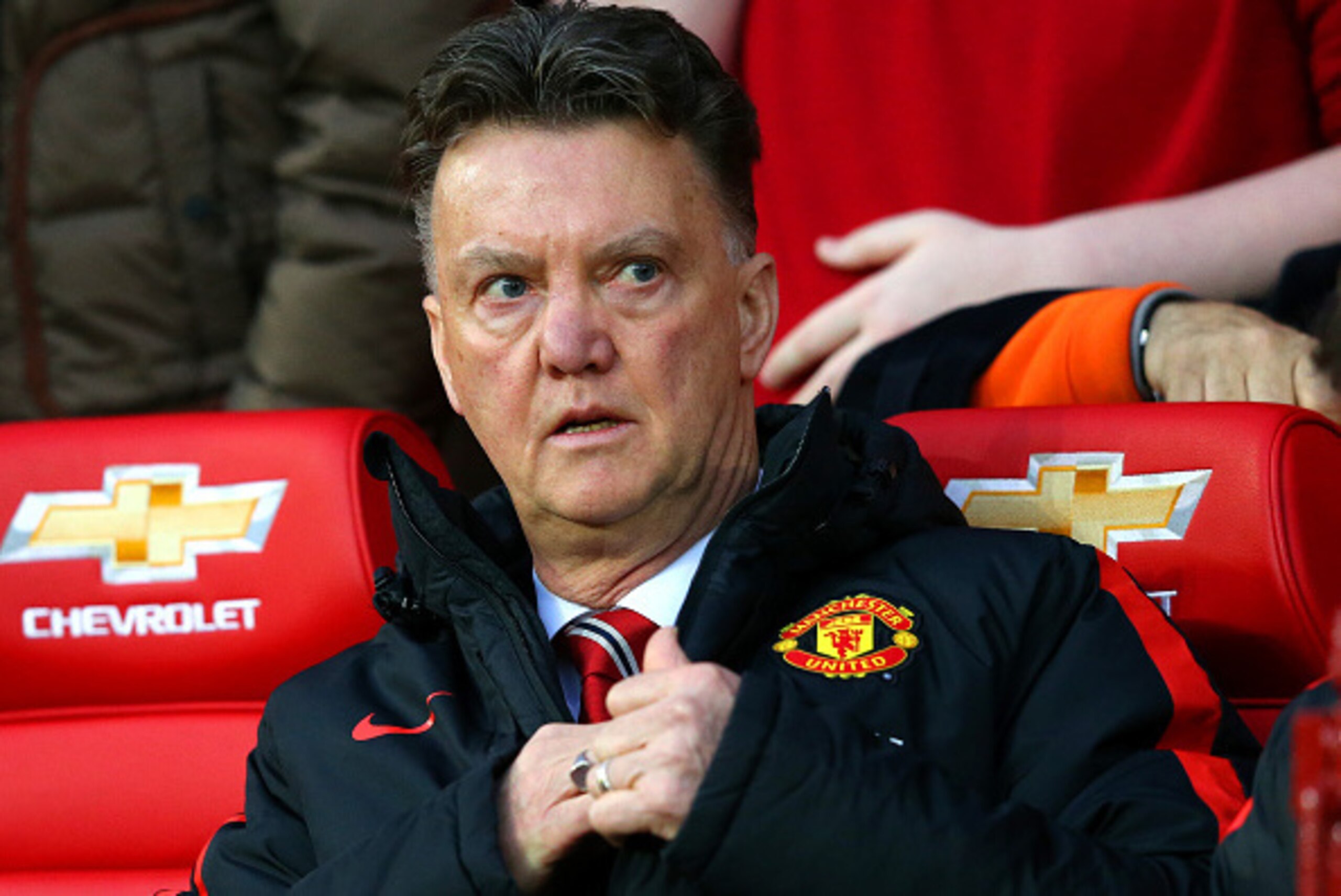 MANCHESTER, ENGLAND - JANUARY 11: Louis van Gaal, manager of Manchester United looks on before the Barclays Premier League match between Manchester United and Southampton at Old Trafford on January 11, 2015 in Manchester, England. (Photo by Alex Livesey MANCHESTER, ENGLAND - JANUARY 11: Louis van Gaal, manager of Manchester United looks on before the Barclays Premier League match between Manchester United and Southampton at Old Trafford on January 11, 2015 in Manchester, England. (Photo by Alex Livesey