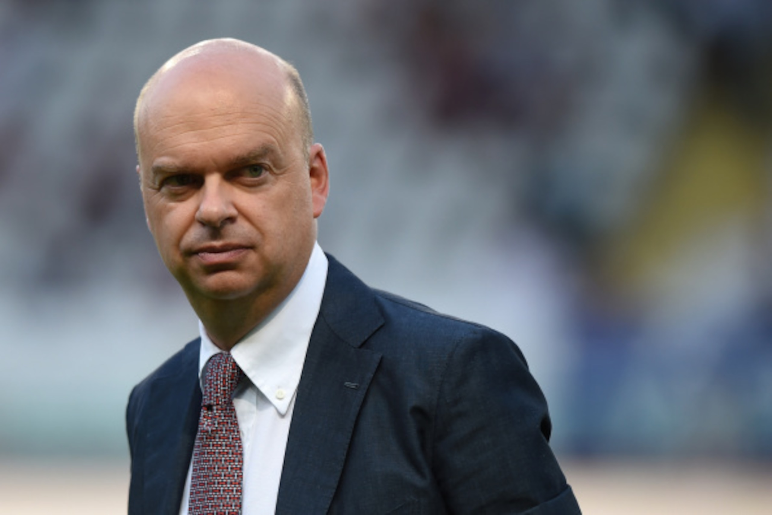 TURIN, ITALY - AUGUST 31:  FC Internazionale Milano Managing Director & COO Marco Fassone looks on prior to the Serie A match between Torino FC and FC Internazionale Milano at Stadio Olimpico di Torino on August 31, 2014 in Turin, Italy.  (Photo by Valeri