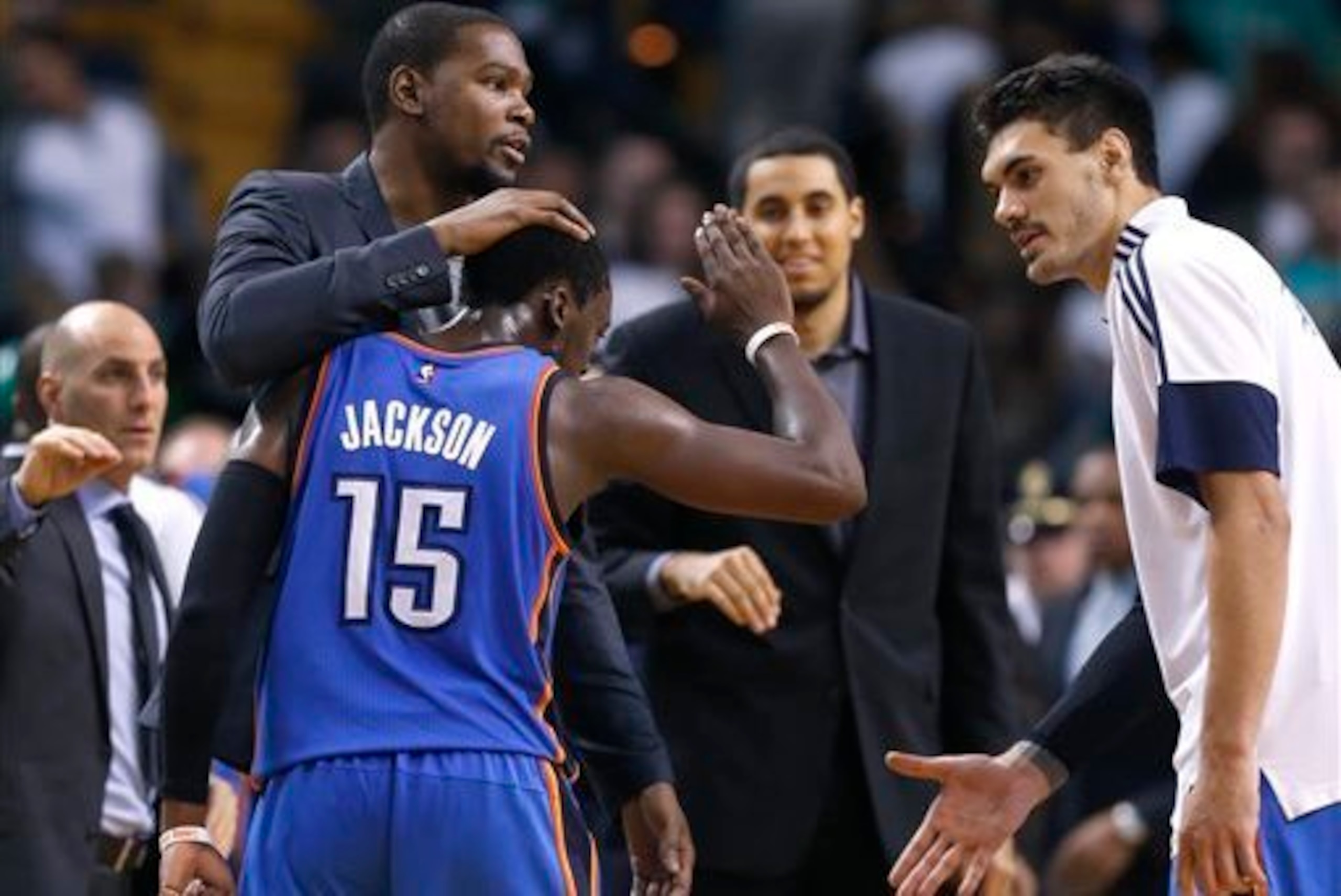 Scott Brooks: "The leadership of Kevin and Russell has really improved over the years." Scott Brooks: "The leadership of Kevin and Russell has really improved over the years."
