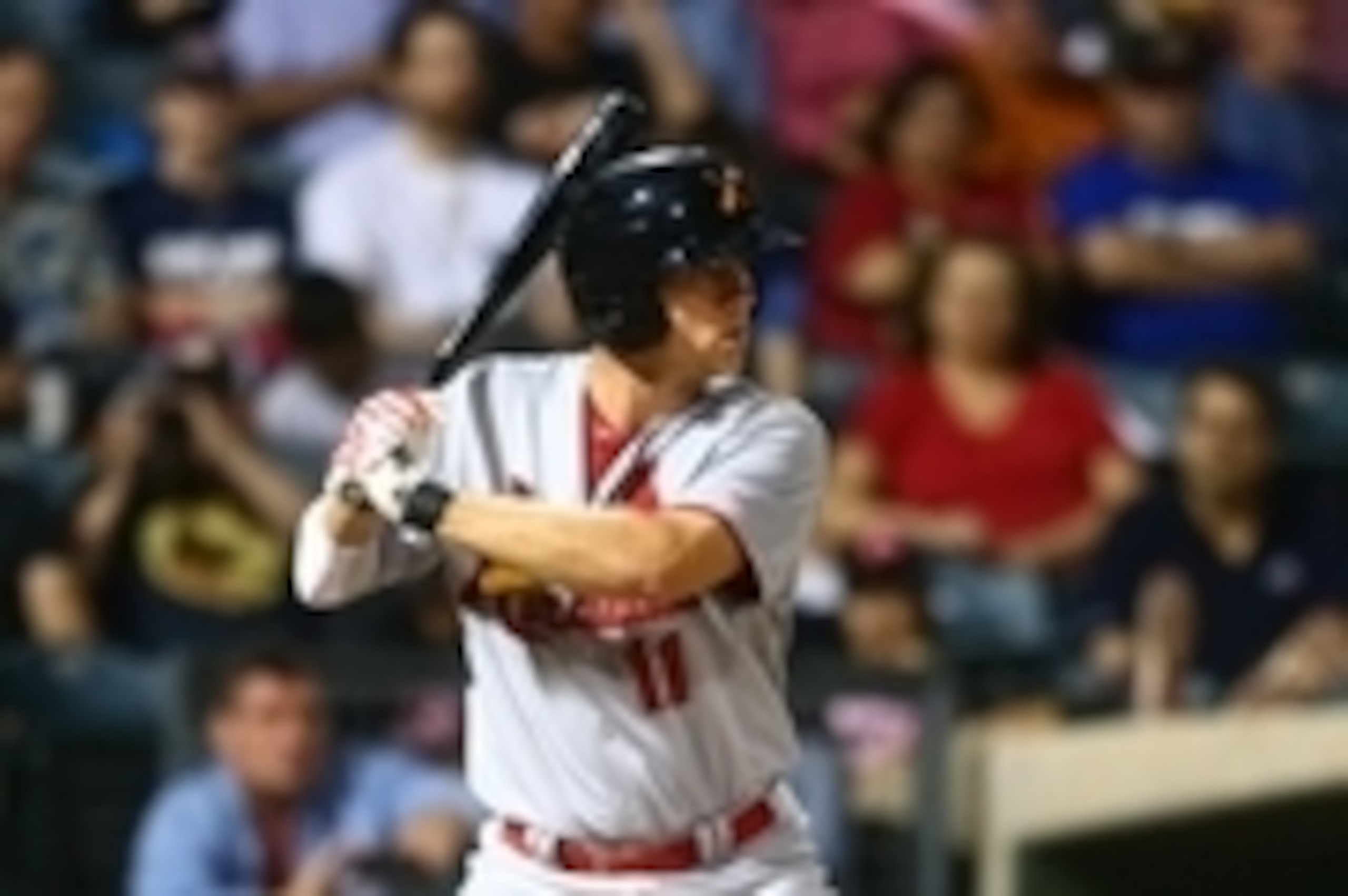 Nov 2, 2013; Surprise, AZ, USA; St. Louis Cardinals outfielder Stephen Piscotty against the West during the Fall Stars Game at Surprise Stadium. Mandatory Credit: Mark J. Rebilas-USA TODAY Sports