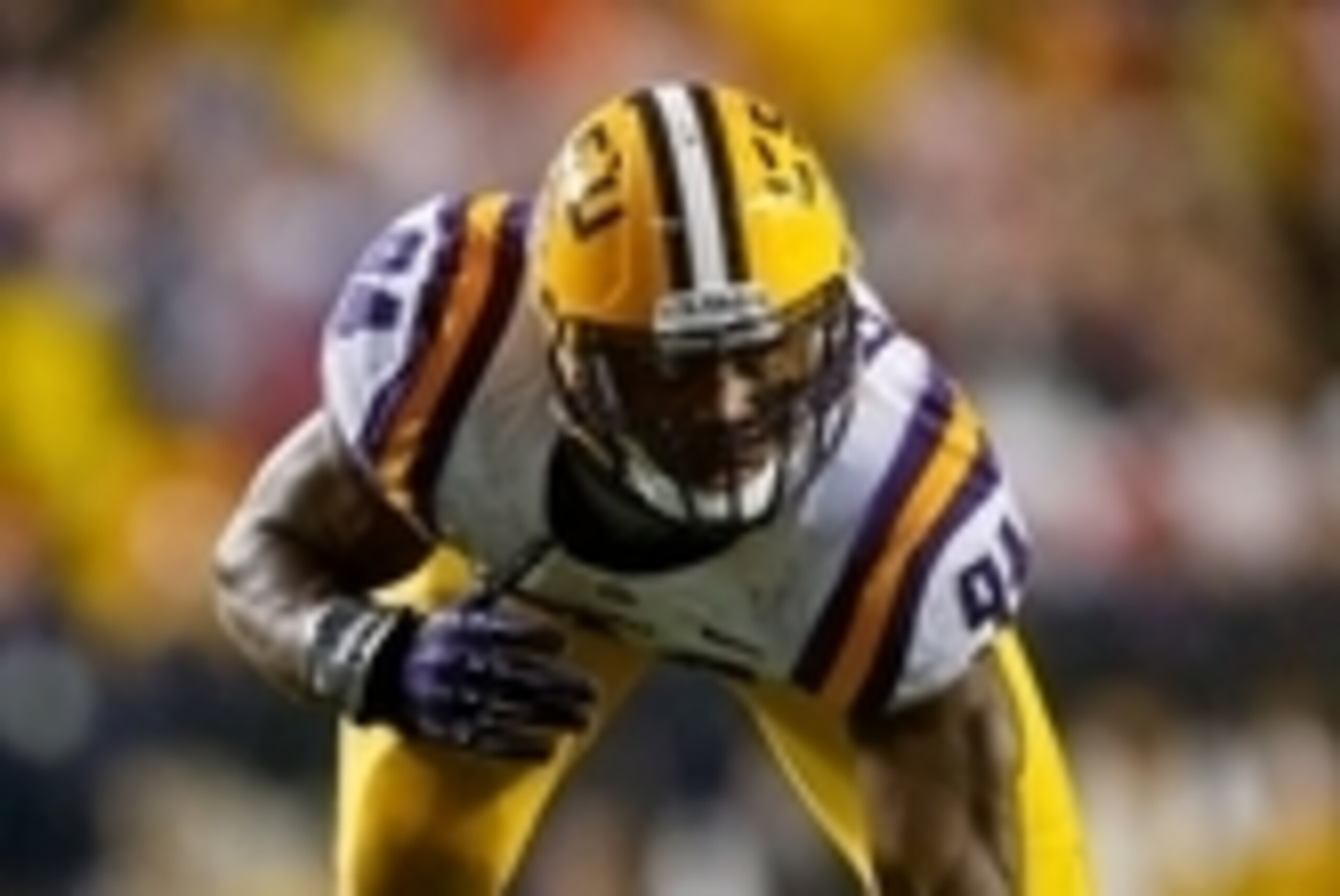 Sep 21, 2013; Baton Rouge, LA, USA; LSU Tigers defensive end Danielle Hunter (94) against the Auburn Tigers during the first half of a game at Tiger Stadium. Mandatory Credit: Derick E. Hingle-USA TODAY Sports