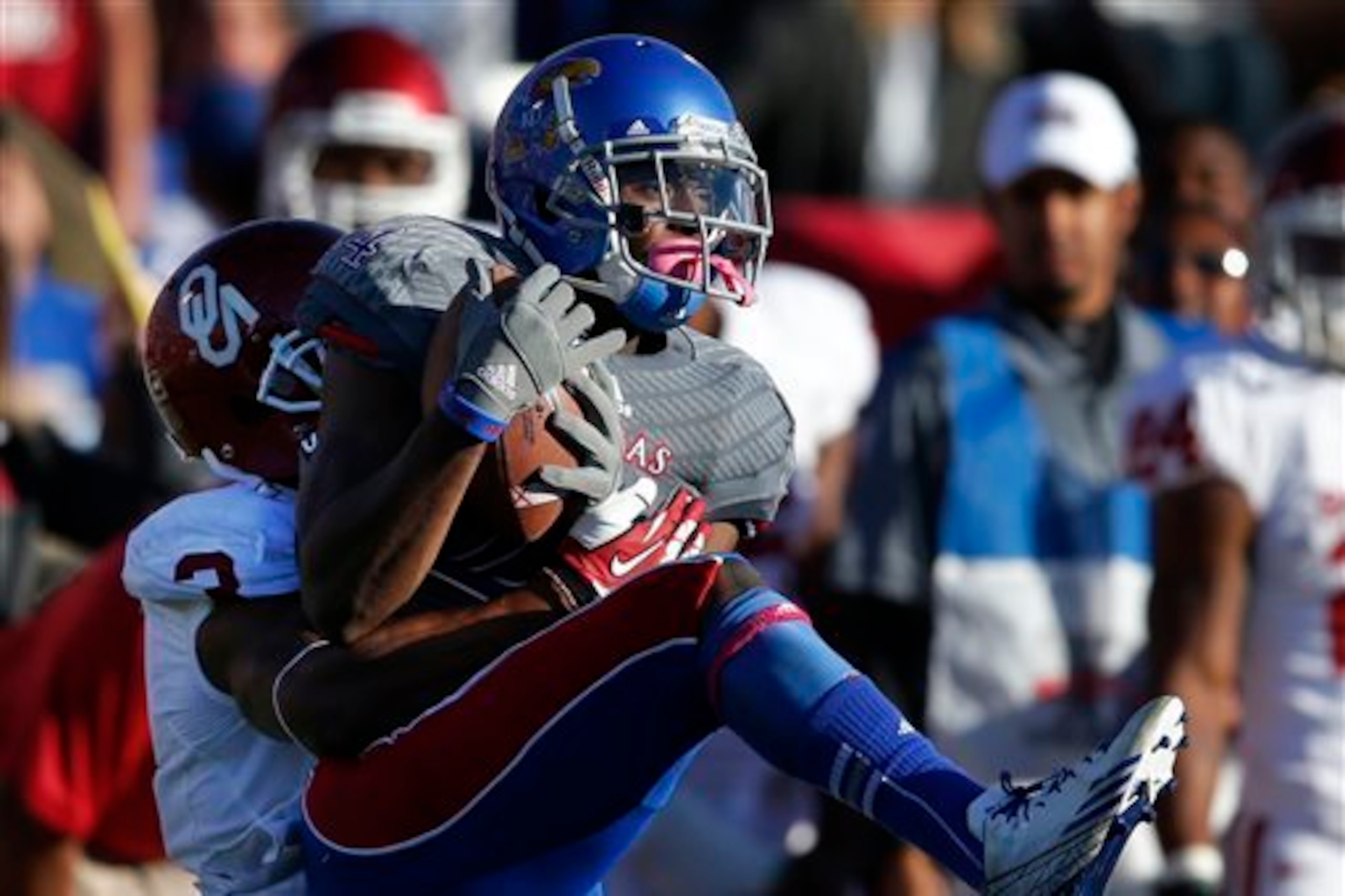 JaCorey Shepherd of Kansas could be a perfect late-round fit for the Bucs at nickel corner.