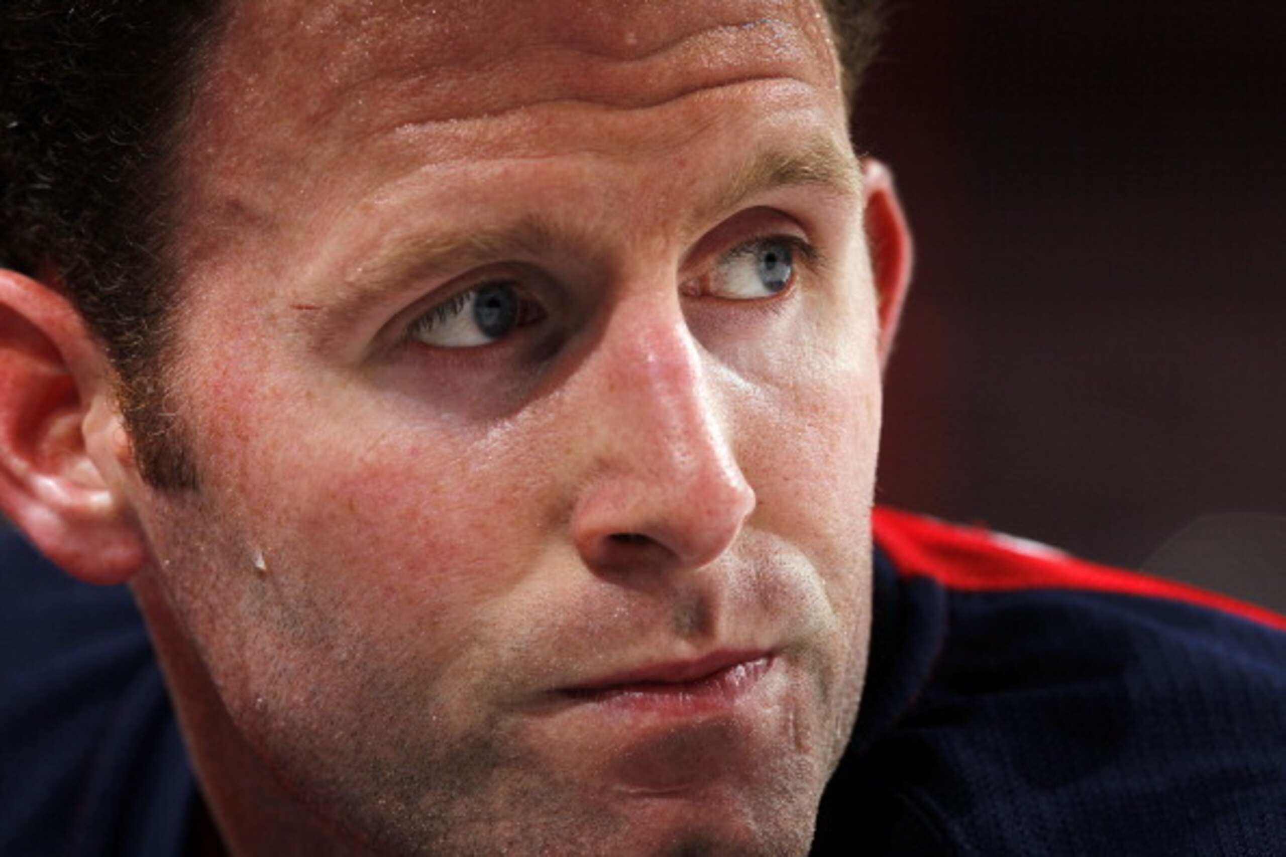 SUNRISE, FL - NOVEMBER 5: Ryan Whitney #6 of the Florida Panthers warms up on the ice prior to the start of the game against the Edmonton Oilers at the BB&T Center on November 5, 2013 in Sunrise, Florida. (Photo by Eliot J. Schechter/NHLI via Getty Images