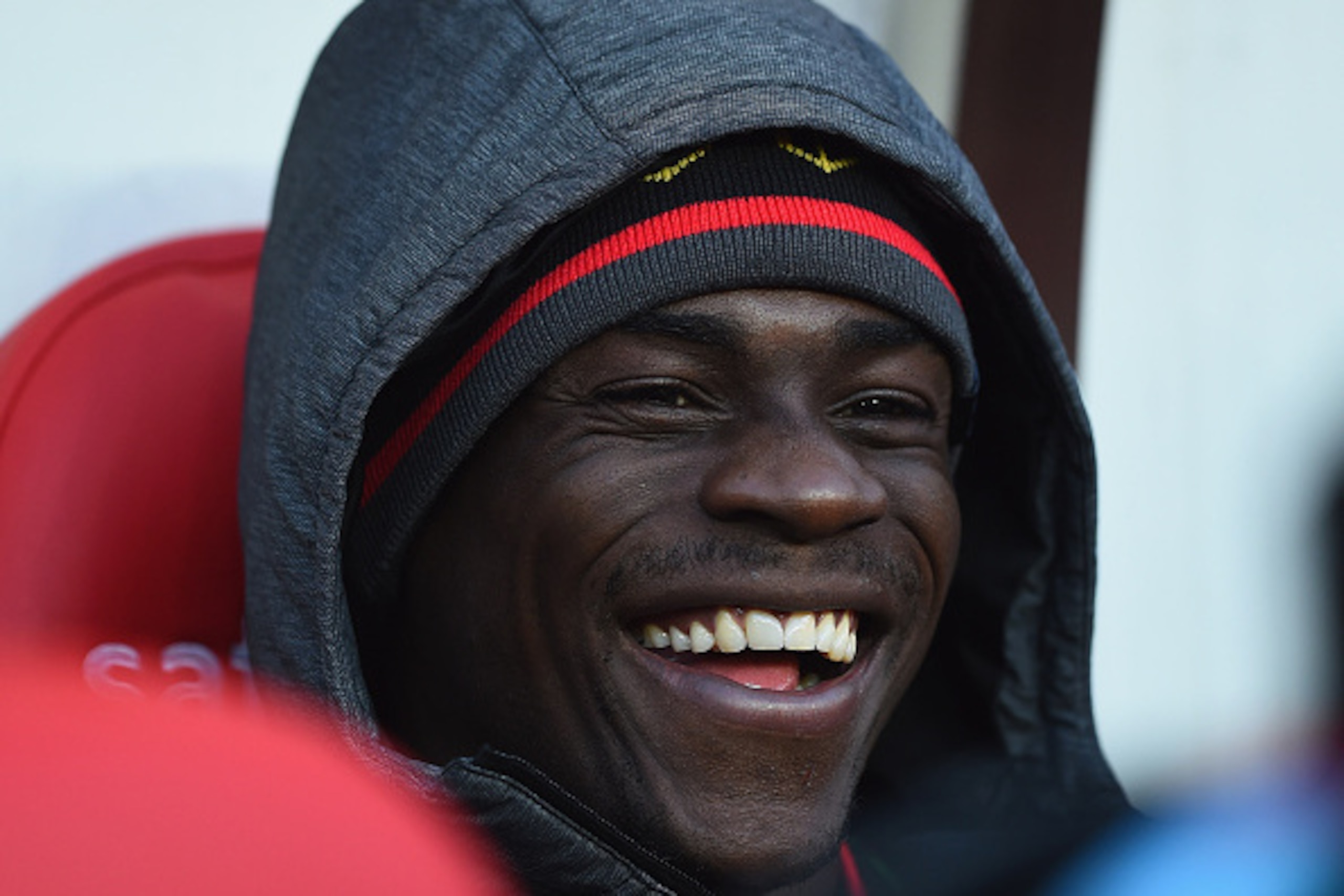SUNDERLAND, ENGLAND - JANUARY 10: Mario Balotelli of Liverpool looks on prior to the Barclays Premier League match between Sunderland and Liverpool at Stadium of Light on January 10, 2015 in Sunderland, England.  (Photo by Laurence Griffiths/Getty Images)
