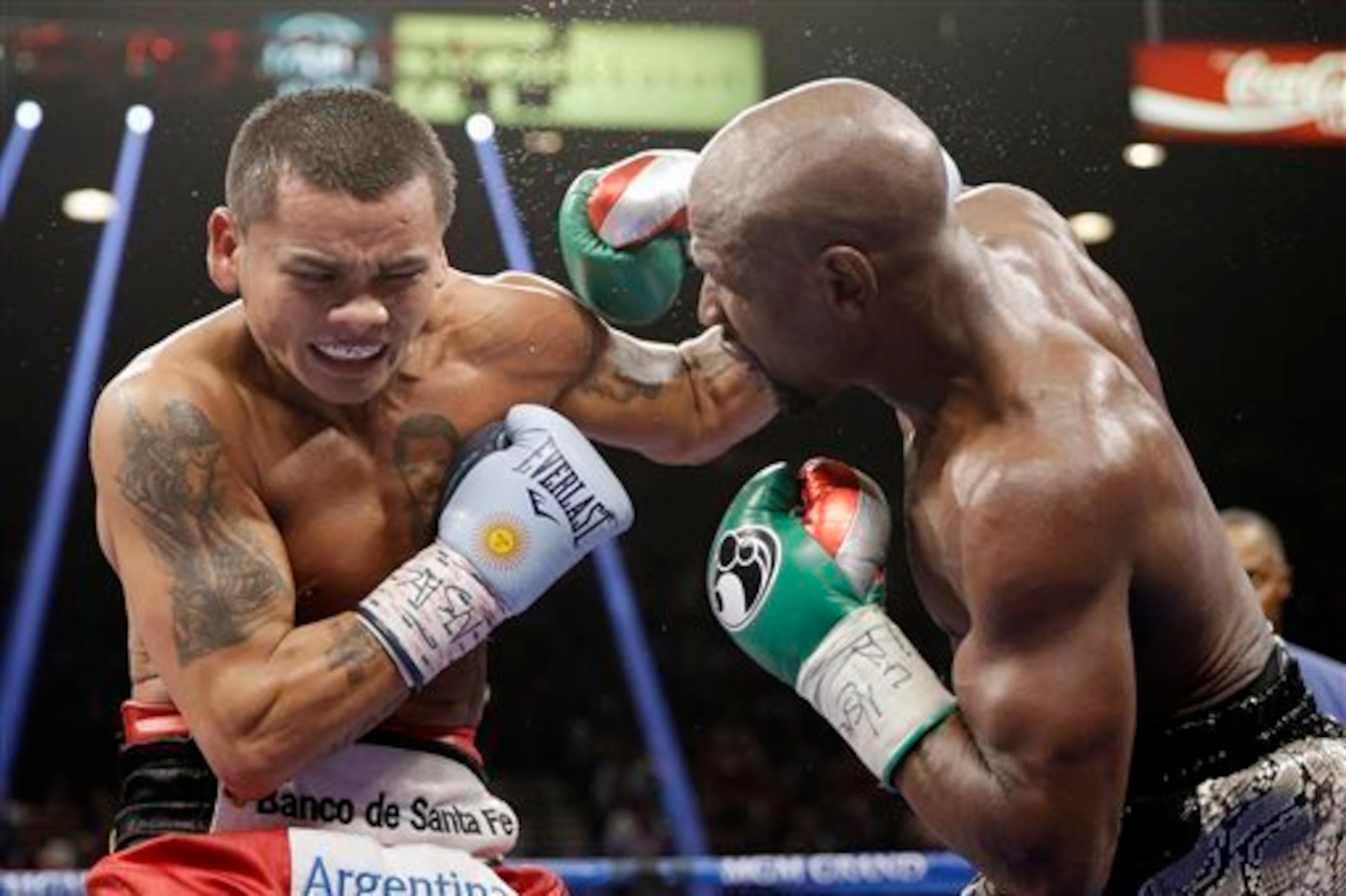 Mayweather fought Maidana twice last year.