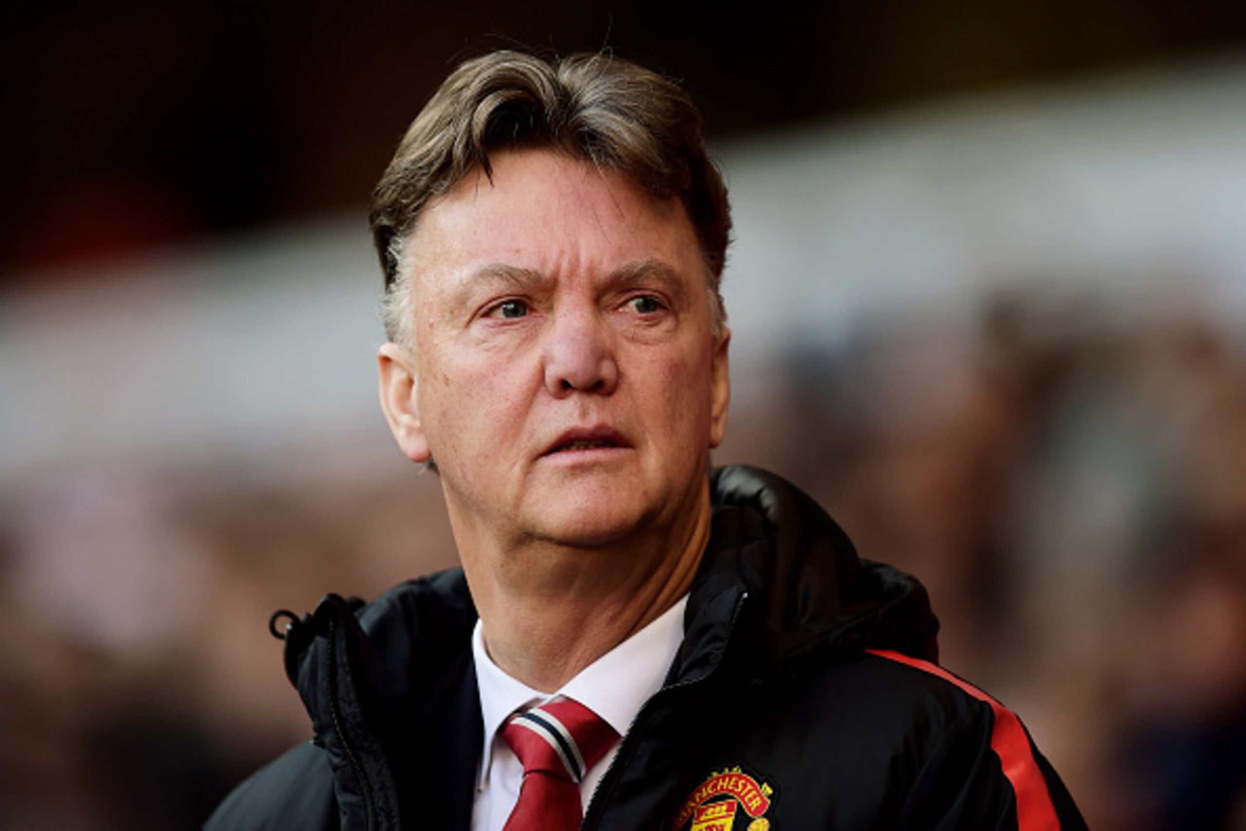 LONDON, ENGLAND - DECEMBER 28: Manager Louis van Gaal of Manchester United looks on during the Barclays Premier League match between Tottenham Hotspur and Manchester United at White Hart Lane on December 28, 2014 in London, England. (Photo by Jamie McDo LONDON, ENGLAND - DECEMBER 28: Manager Louis van Gaal of Manchester United looks on during the Barclays Premier League match between Tottenham Hotspur and Manchester United at White Hart Lane on December 28, 2014 in London, England. (Photo by Jamie McDo