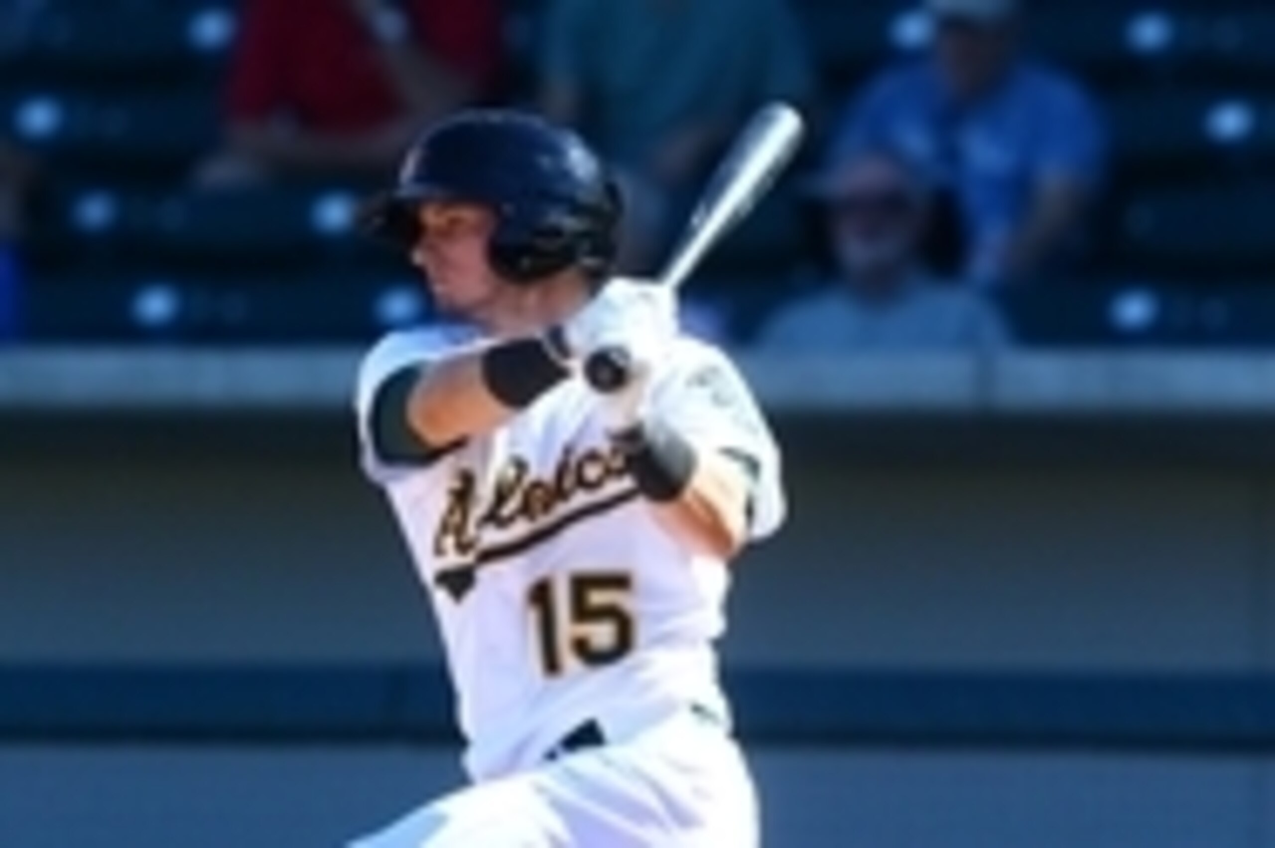 Oct. 14, 2014; Mesa, AZ, USA; Oakland Athletics infielder Daniel Robertson plays for the Mesa Solar Sox during an Arizona Fall League game against the Scottsdale Scorpions at Salt River Field. Mandatory Credit: Mark J. Rebilas-USA TODAY Sports