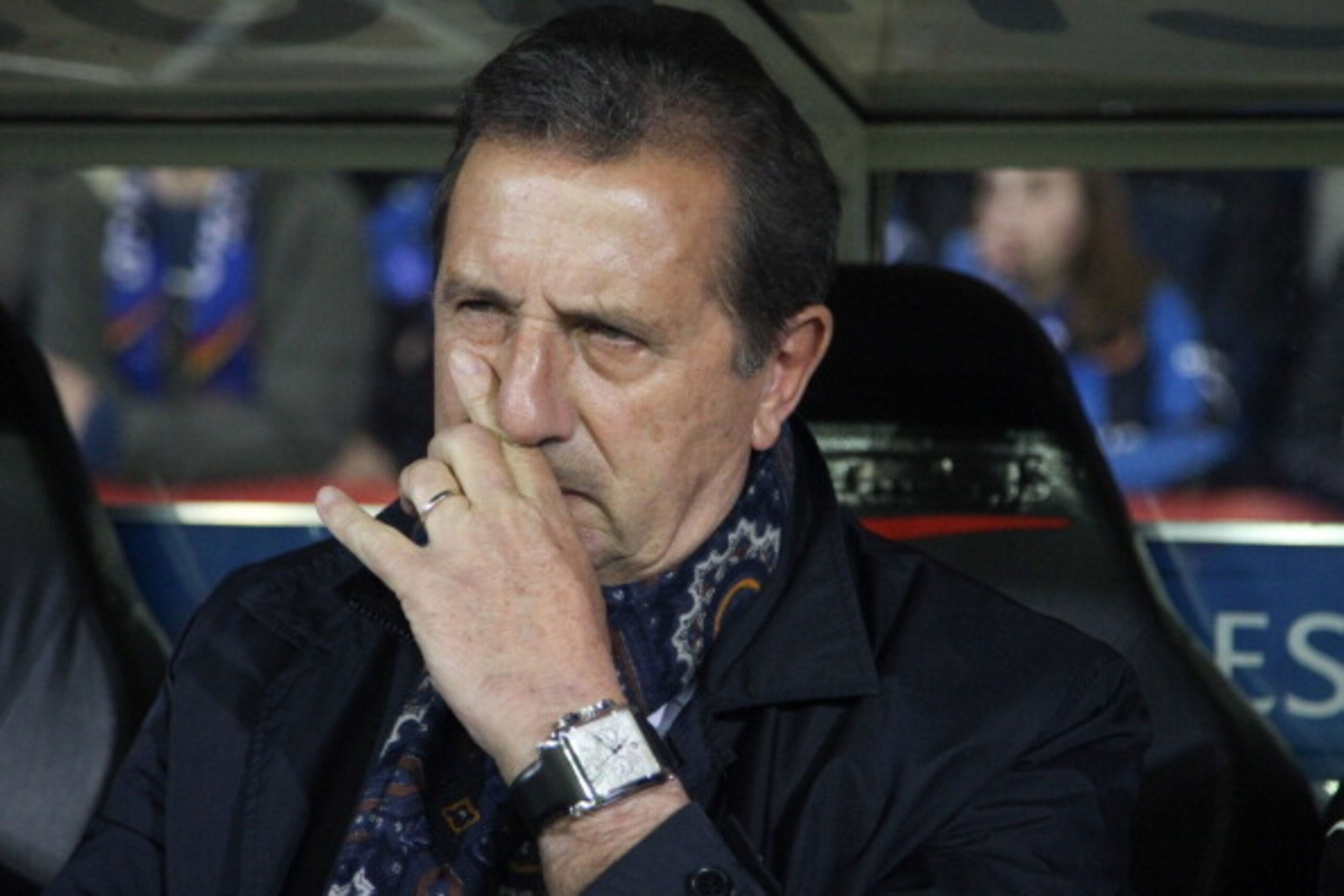 BRUGGE, BELGIUM - OCTOBER 4:  Georges Leekens, coach of Club Brugge KV looks on during the UEFA Europa League group stage match between Club Brugge KV and CS Maritimo held on October 4, 2012 at the Jan Breydelstadion in Brugge, Belgium. (Photo by Virginie