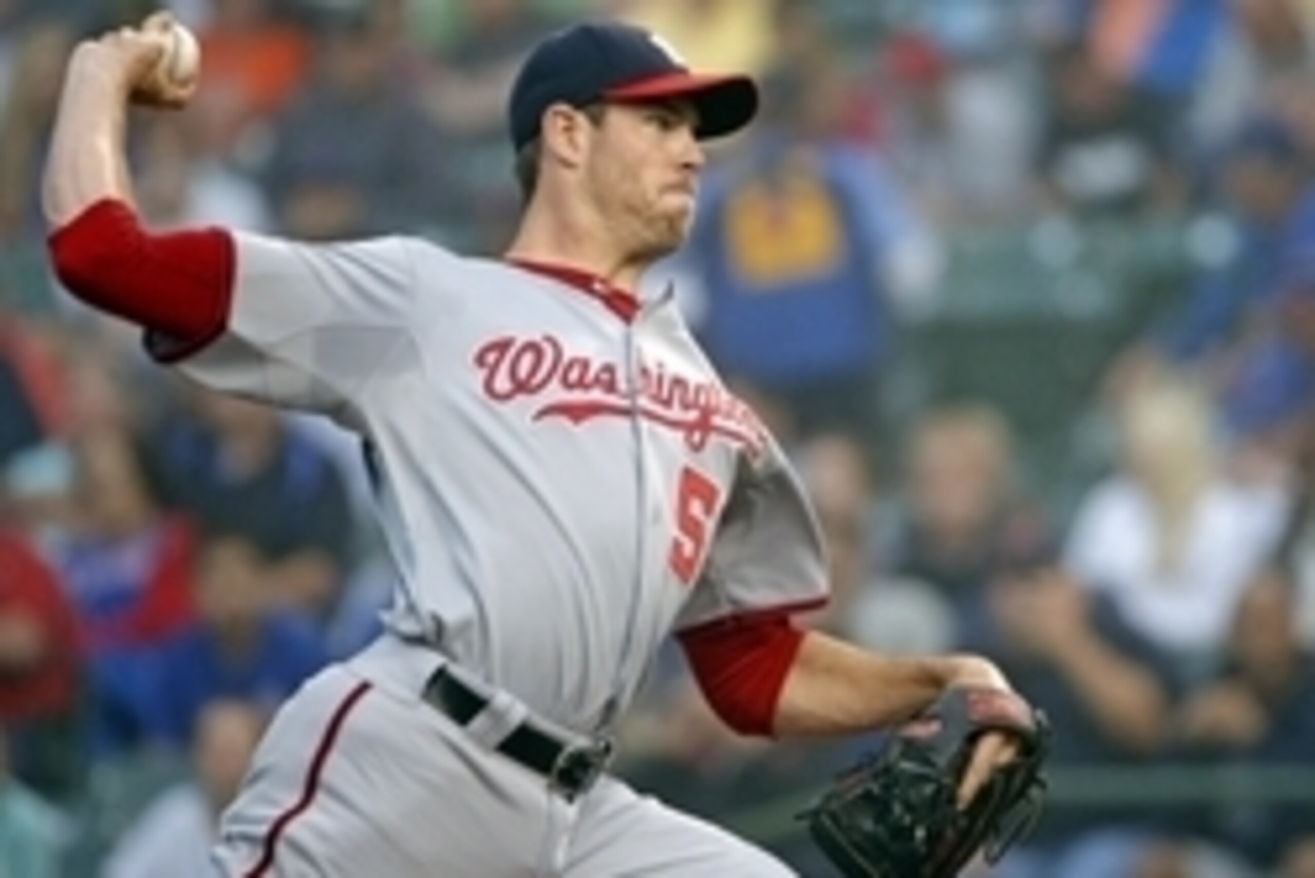 Jun 26, 2014; Chicago, IL, USA; Washington Nationals starting pitcher Doug Fister (58) throws against the Chicago Cubs in the first inning during a game at Wrigley Field. Mandatory Credit: Jon Durr-USA TODAY Sports Jun 26, 2014; Chicago, IL, USA; Washington Nationals starting pitcher Doug Fister (58) throws against the Chicago Cubs in the first inning during a game at Wrigley Field. Mandatory Credit: Jon Durr-USA TODAY Sports
