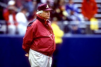 Washington Redskins head coach Richie Petitbon on the sidelines during 41-7 loss to the Giants earlier this season. Mandatory Credit: Rick Stewart/ALLSPORT