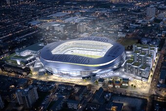 Artist's rendering of Tottenham's proposed new stadium