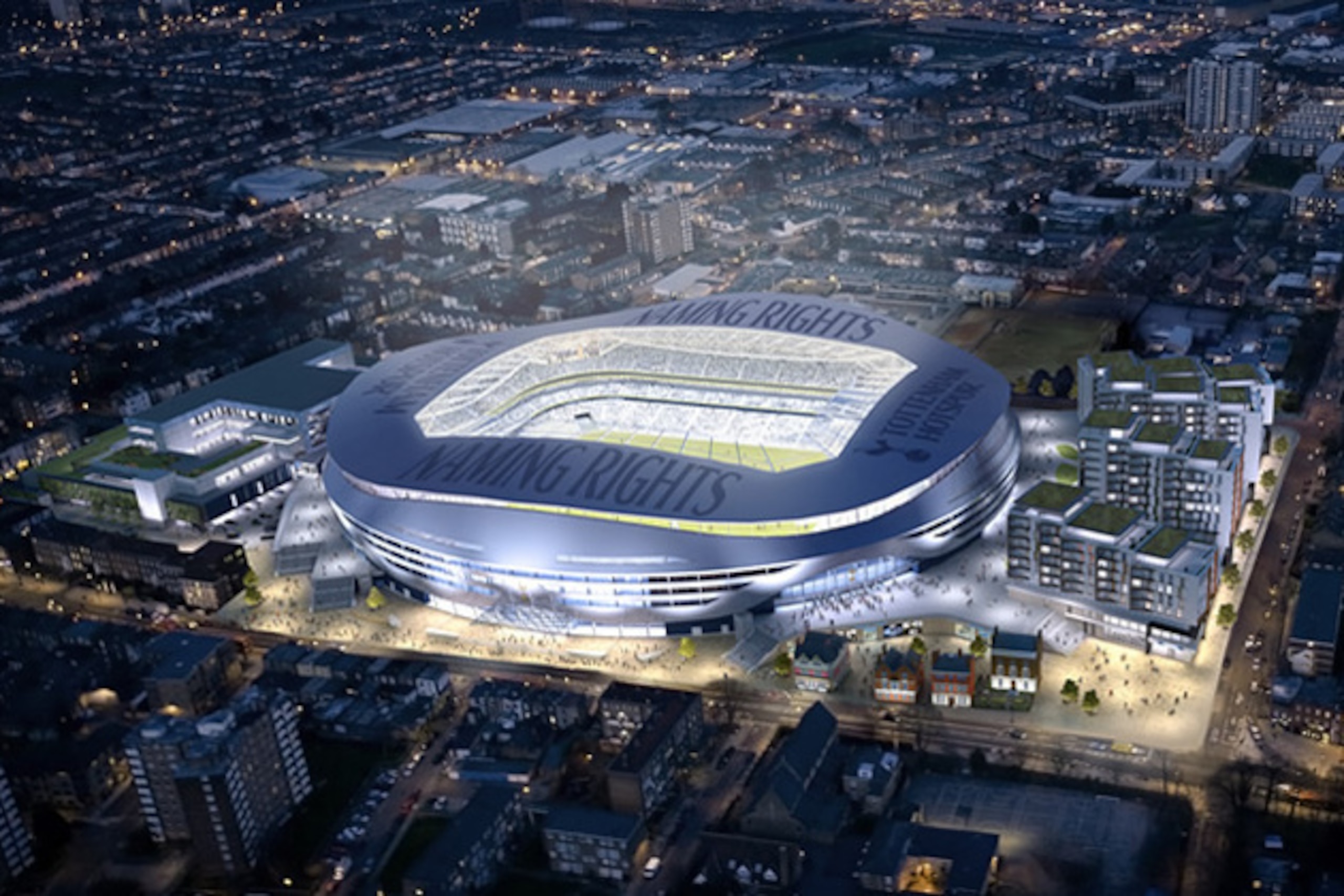 Artist's rendering of Tottenham's proposed new stadium Artist's rendering of Tottenham's proposed new stadium