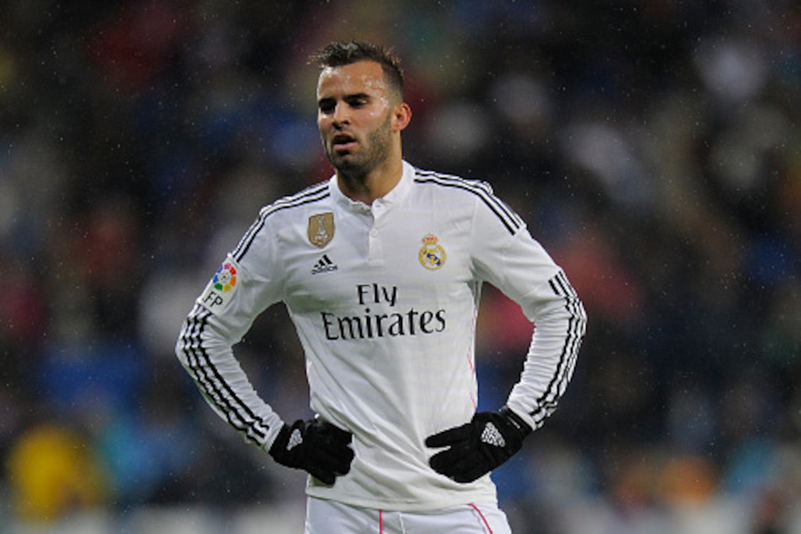 MADRID, SPAIN - JANUARY 15:  Jese Rodriguez of Real Madrid looks on during the Copa del Rey Round of 16, Second leg match between Real Madrid and Atletico de Madrid at Estadio Santiago Bernabeu on January 15, 2015 in Madrid, Spain.  (Photo by Denis Doyle/