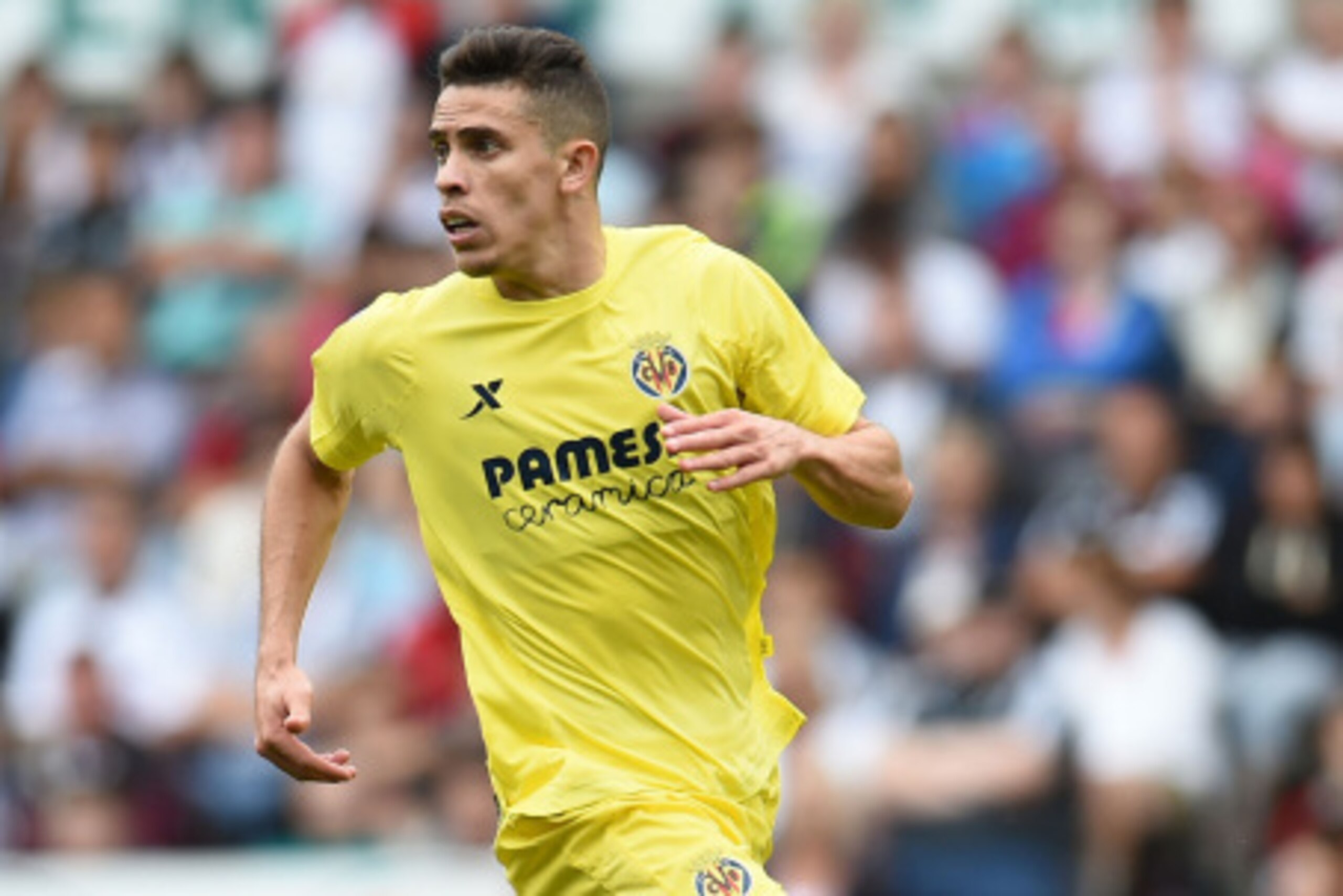 SWANSEA, WALES - AUGUST 09:  Gabriel Paulista of Villarreal in action during a pre season friendly match between Swansea City and Villarreal at Liberty Stadium on August 09, 2014 in Swansea, Wales.  (Photo by Tom Dulat/Getty Images)