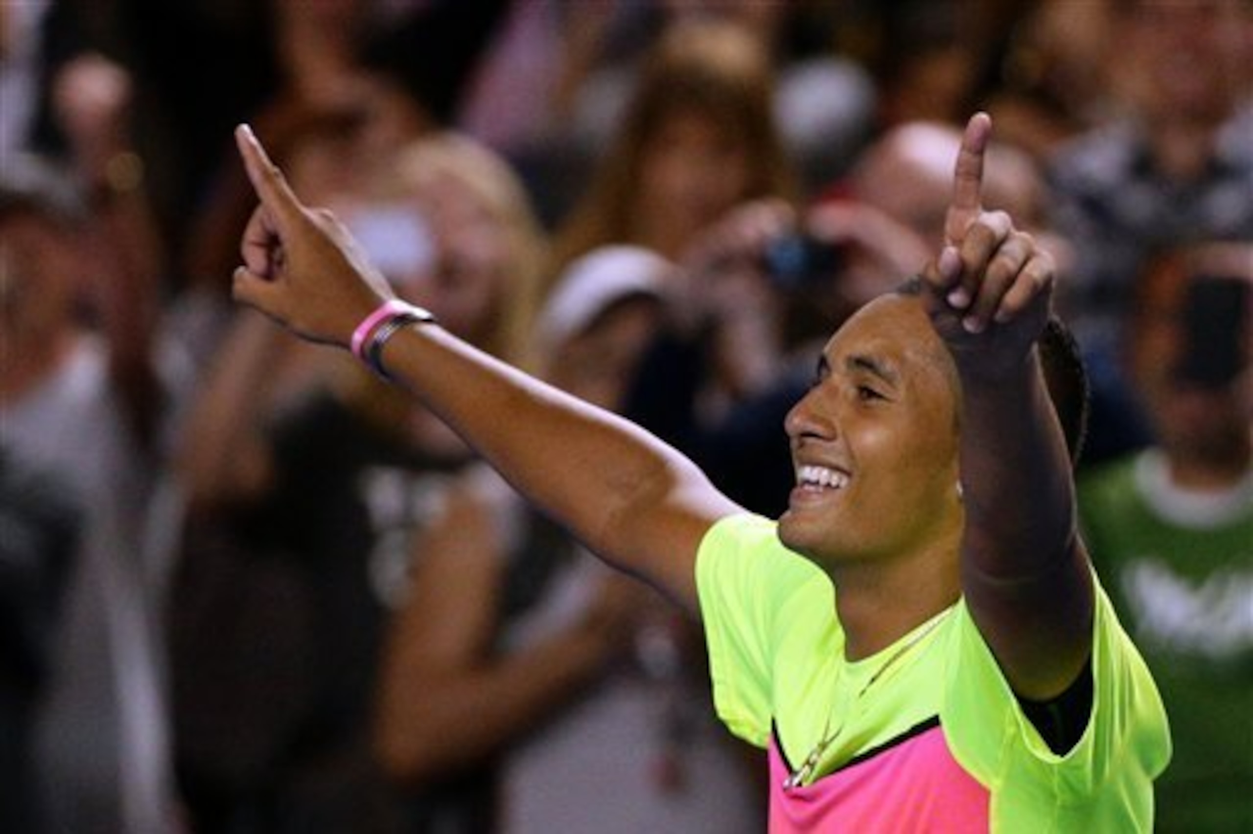 Kyrgios will face Murray in the last eight.