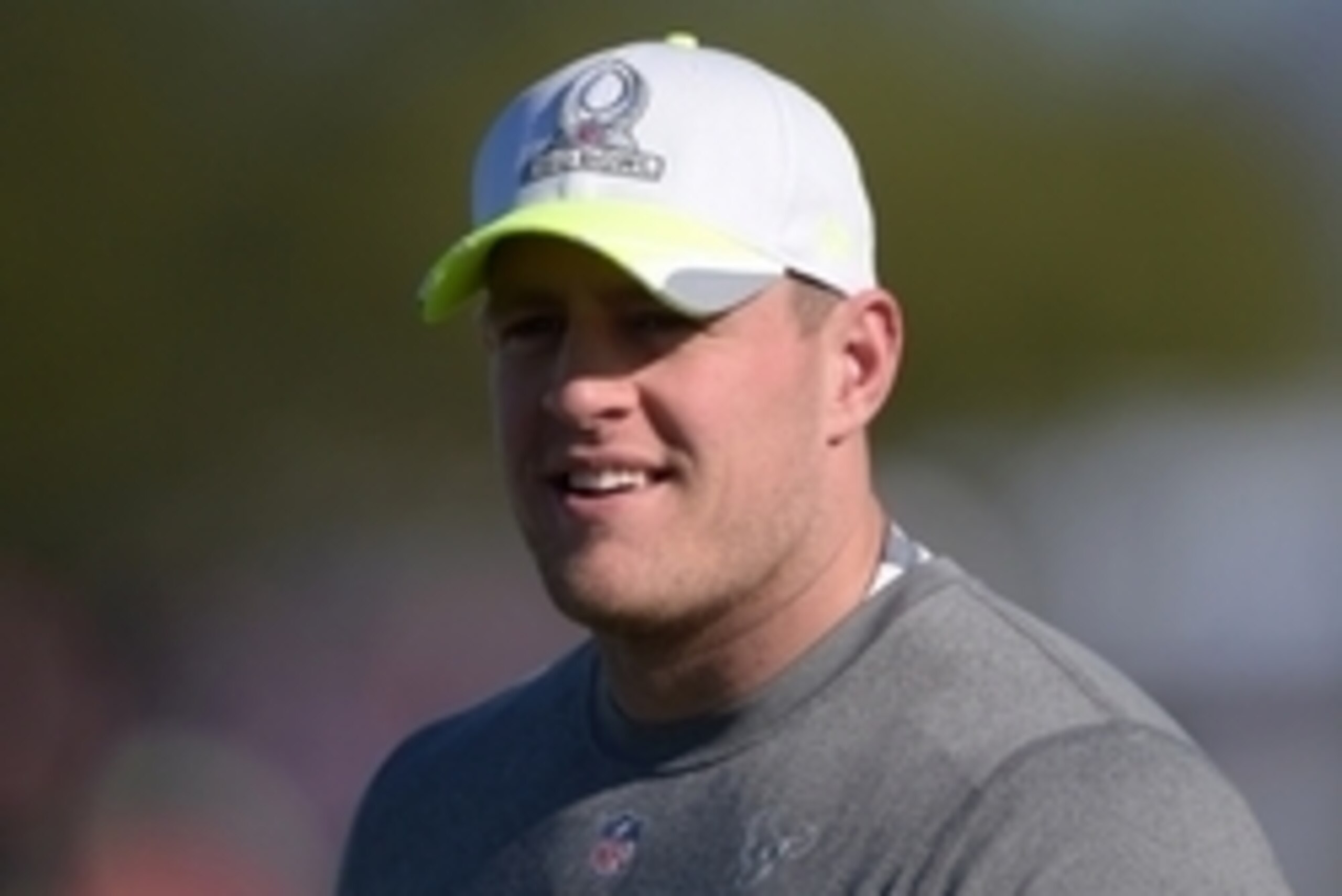 Jan 24, 2015; Scottsdale, AZ, USA; Houston Texans defensive end J.J. Watt (99) at Team Carter practice for the 2015 Pro Bowl at Scottsdale Community College. Mandatory Credit: Kirby Lee-USA TODAY Sports