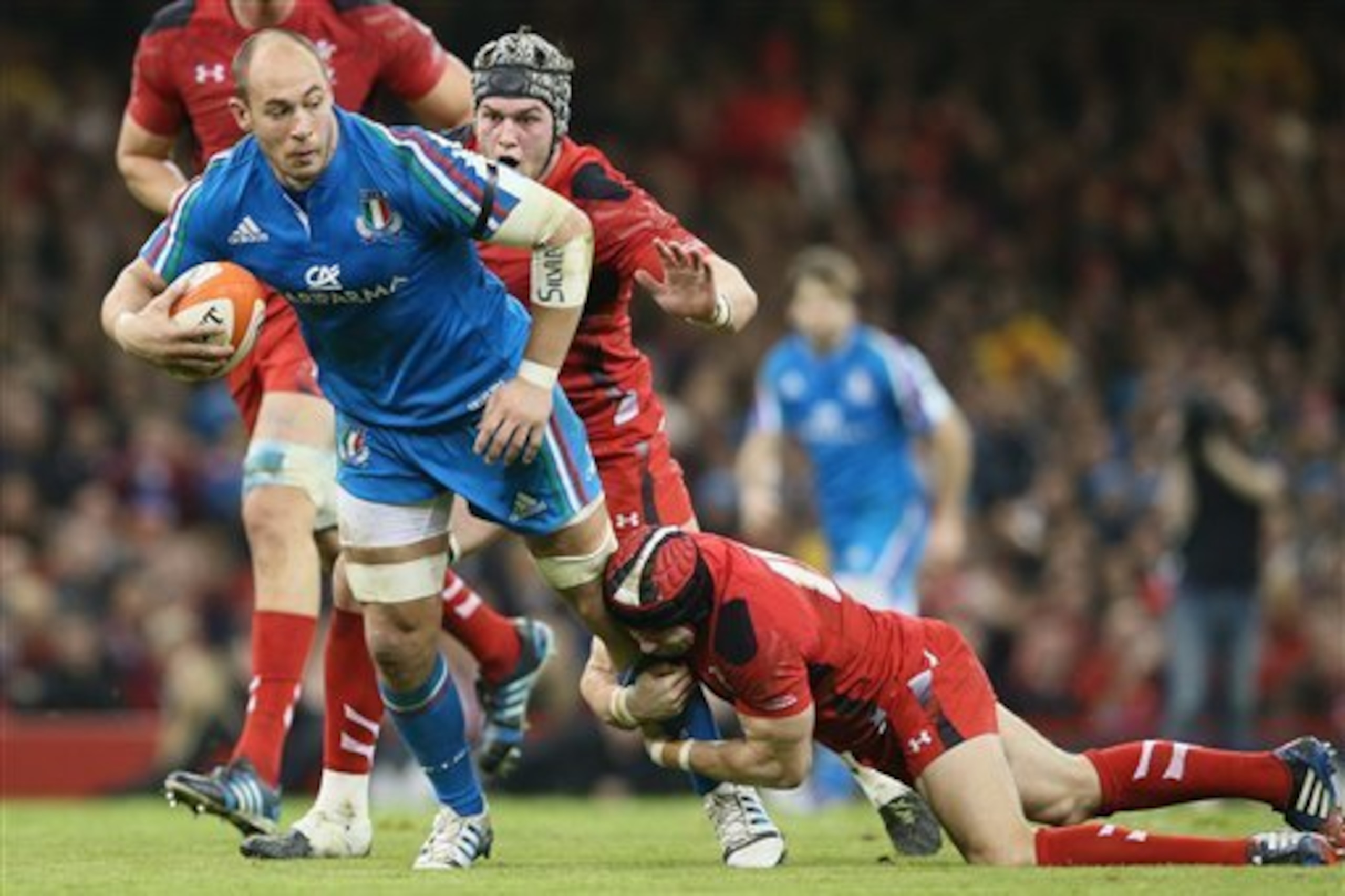 Parisse is Italy's biggest threat, and can drive the Azzurri forward with his incisive passing and powerful runs.