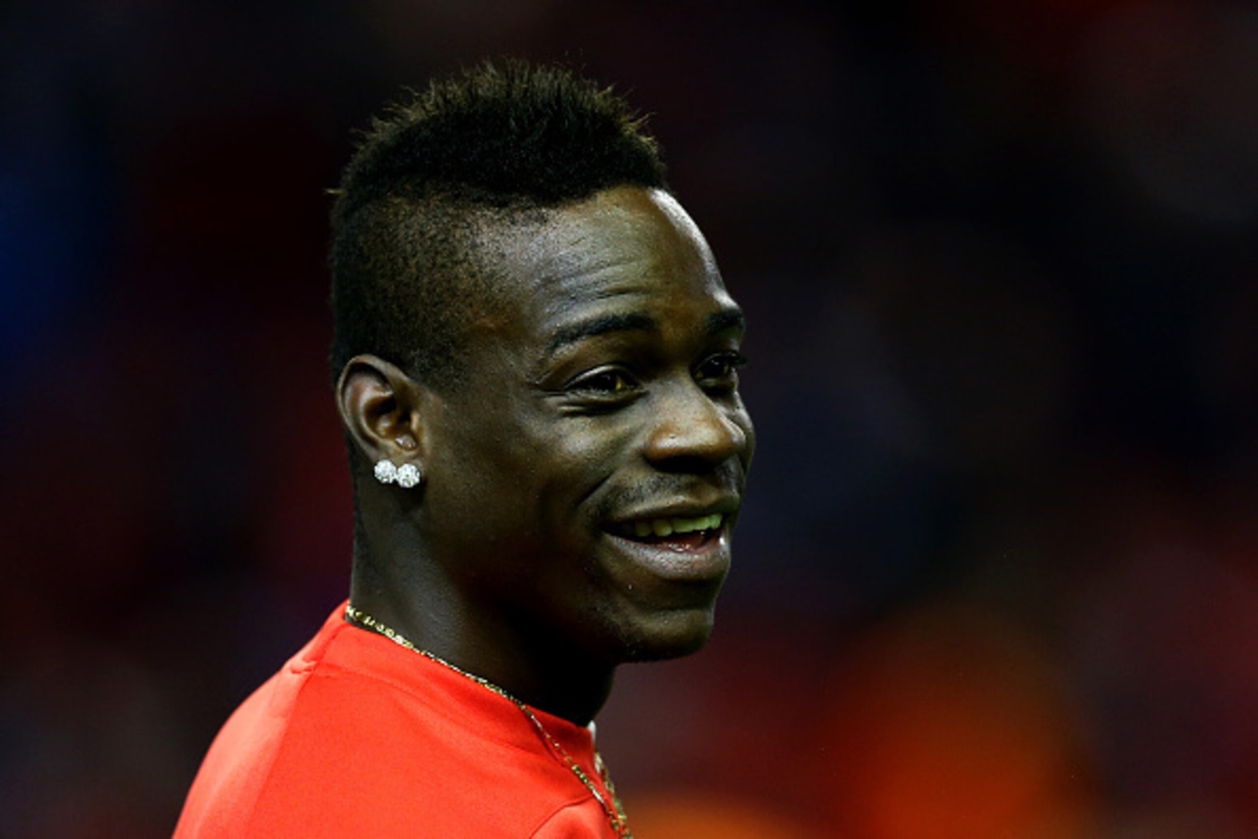 LIVERPOOL, ENGLAND - DECEMBER 29:  Mario Balotelli of Liverpool looks on during the warm-up for the Barclays Premier League match between Liverpool and Swansea City at Anfield on December 29, 2014 in Liverpool, England.  (Photo by Clive Brunskill/Getty Im