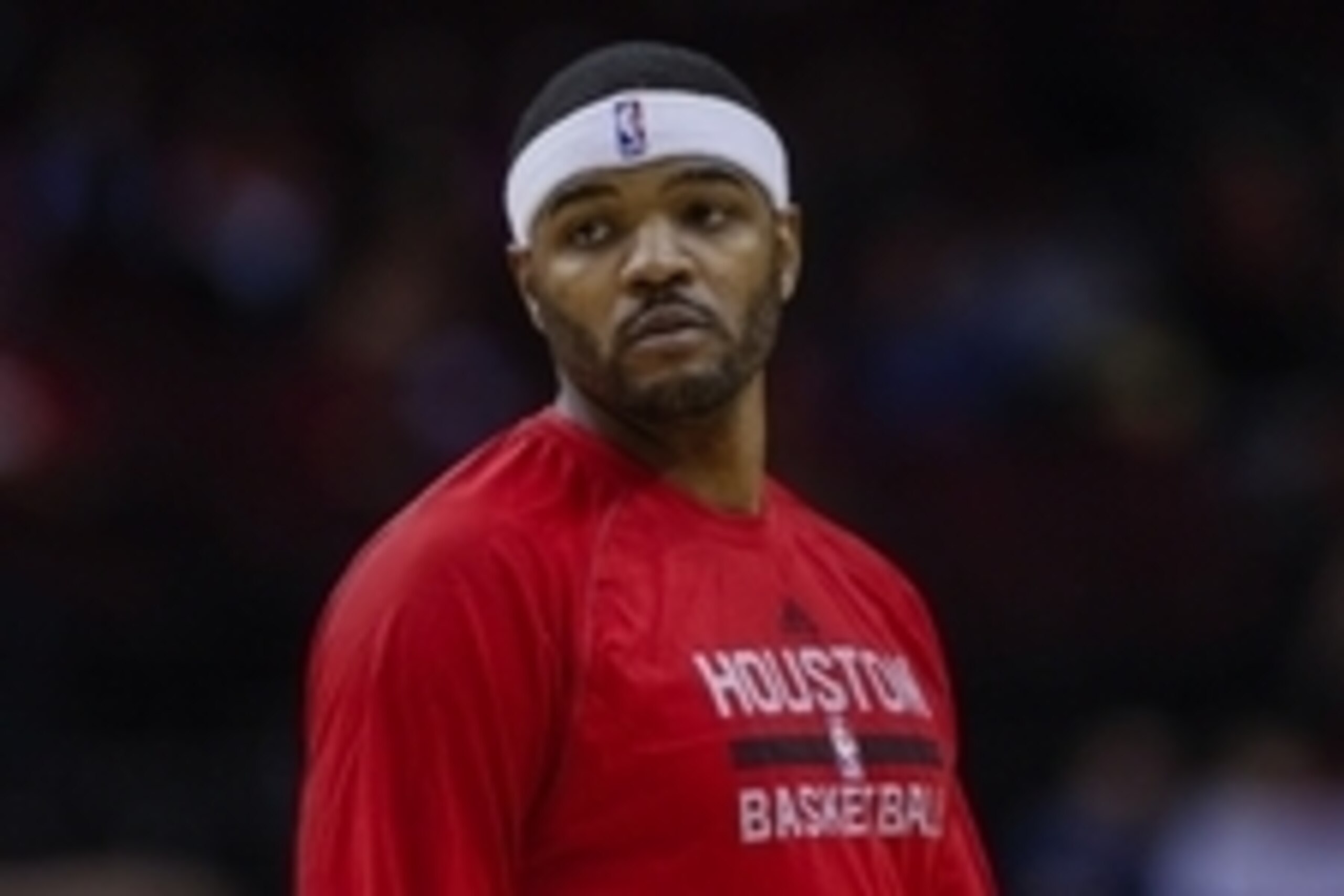 Dec 29, 2014; Houston, TX, USA; Houston Rockets forward Josh Smith (5) warms up before a game against the Washington Wizards at Toyota Center. Mandatory Credit: Troy Taormina-USA TODAY Sports