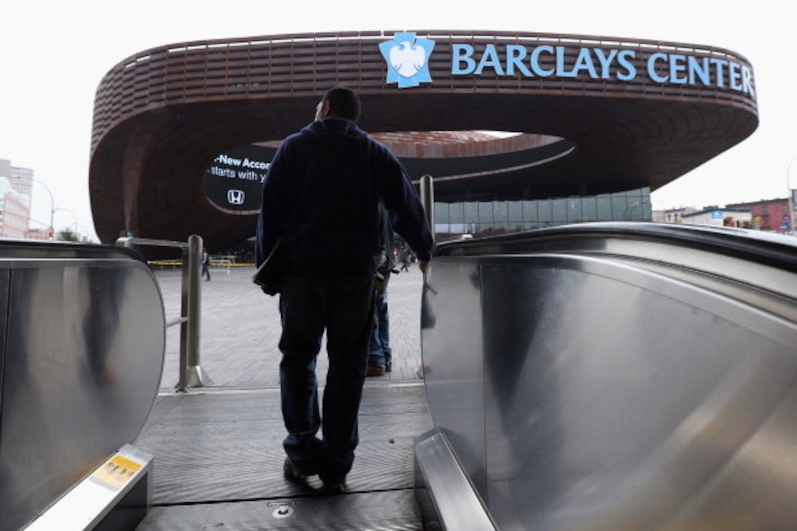 NEW YORK, NY - OCTOBER 24: A general view outside the Barclays Center on the day the New York Islanders announced their relocation to Brooklyn in 2015 at the Barclays Center on October 24, 2012 in the Brooklyn borough of New York City. (Photo by Bruce B NEW YORK, NY - OCTOBER 24: A general view outside the Barclays Center on the day the New York Islanders announced their relocation to Brooklyn in 2015 at the Barclays Center on October 24, 2012 in the Brooklyn borough of New York City. (Photo by Bruce B
