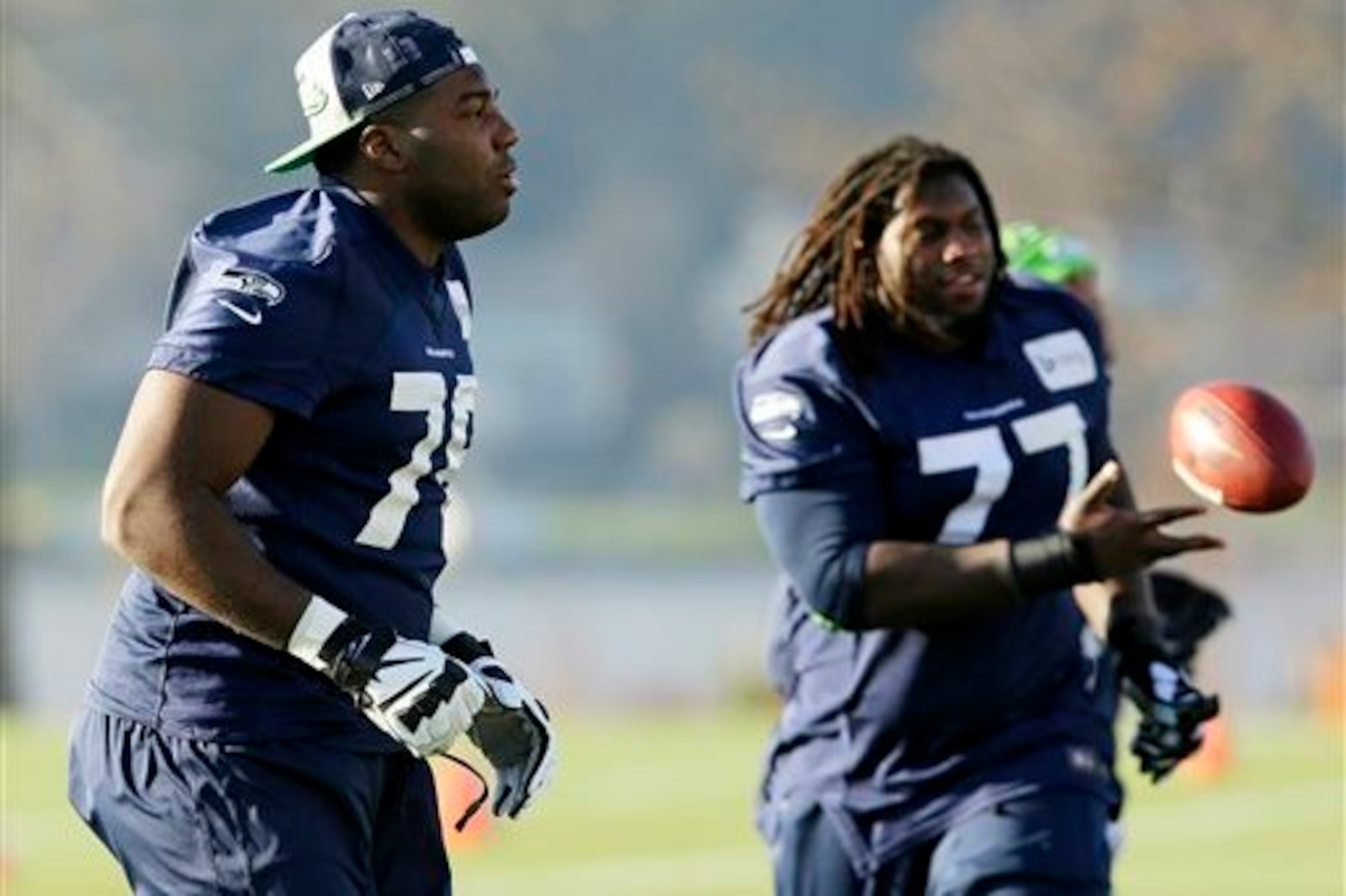 The Seahawks enter a second Super Bowl with a line stocked with high-round choices.