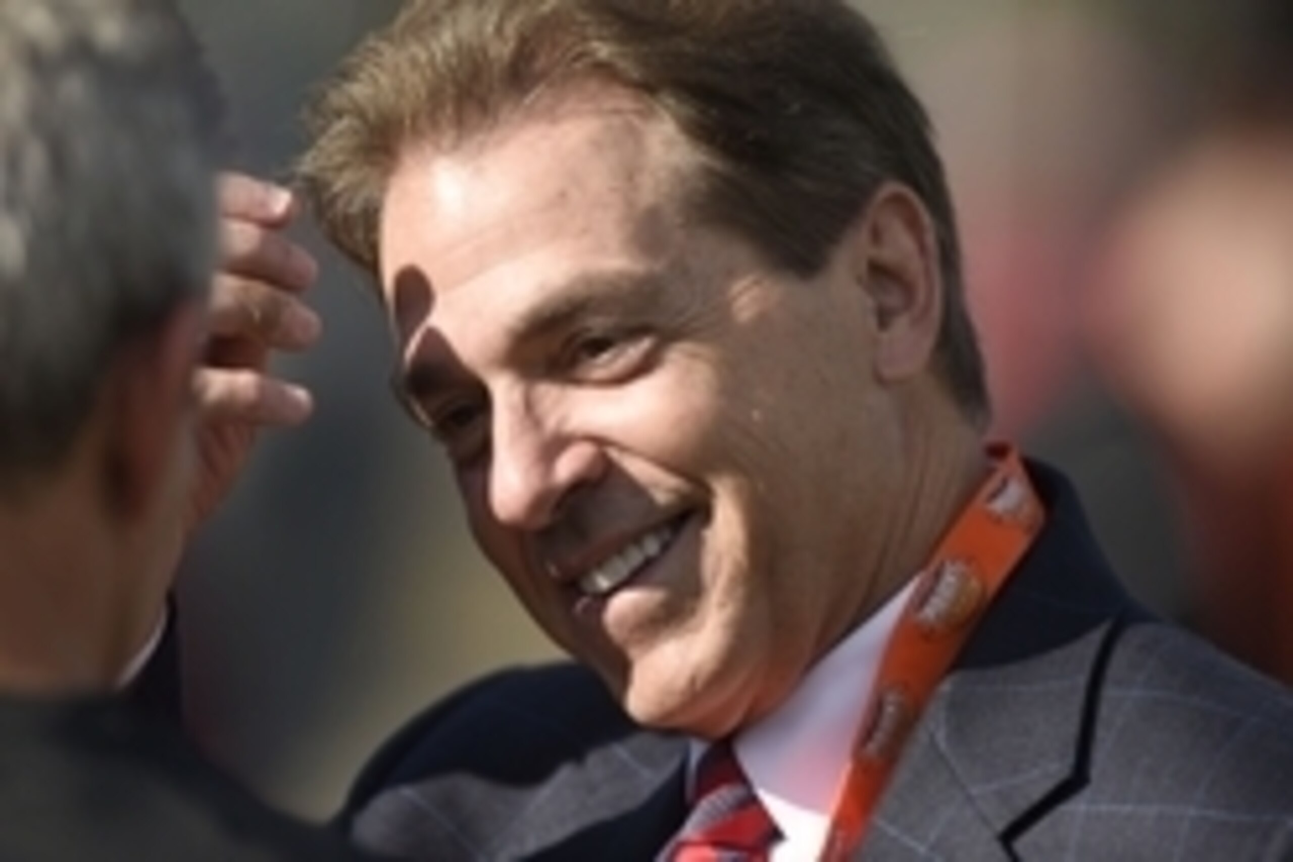 Jan 20, 2015; Fairhope, AL, USA; Alabama head coach Nick Saban on the sidelines during South squad Senior Bowl practice at Fairhope Stadium. Mandatory Credit: John David Mercer-USA TODAY Sports