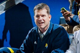 Michigan head coach Jim Harbaugh
