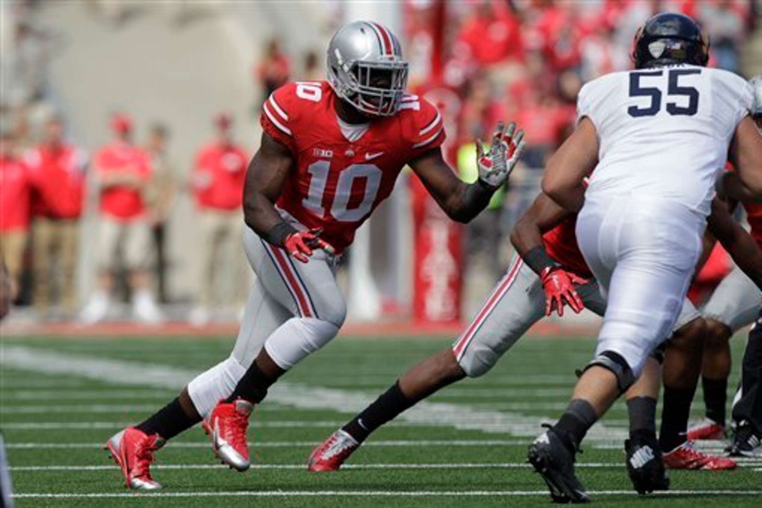 Jalyn Holmes in Ohio State's Sept. 13 matchup against Kent State.