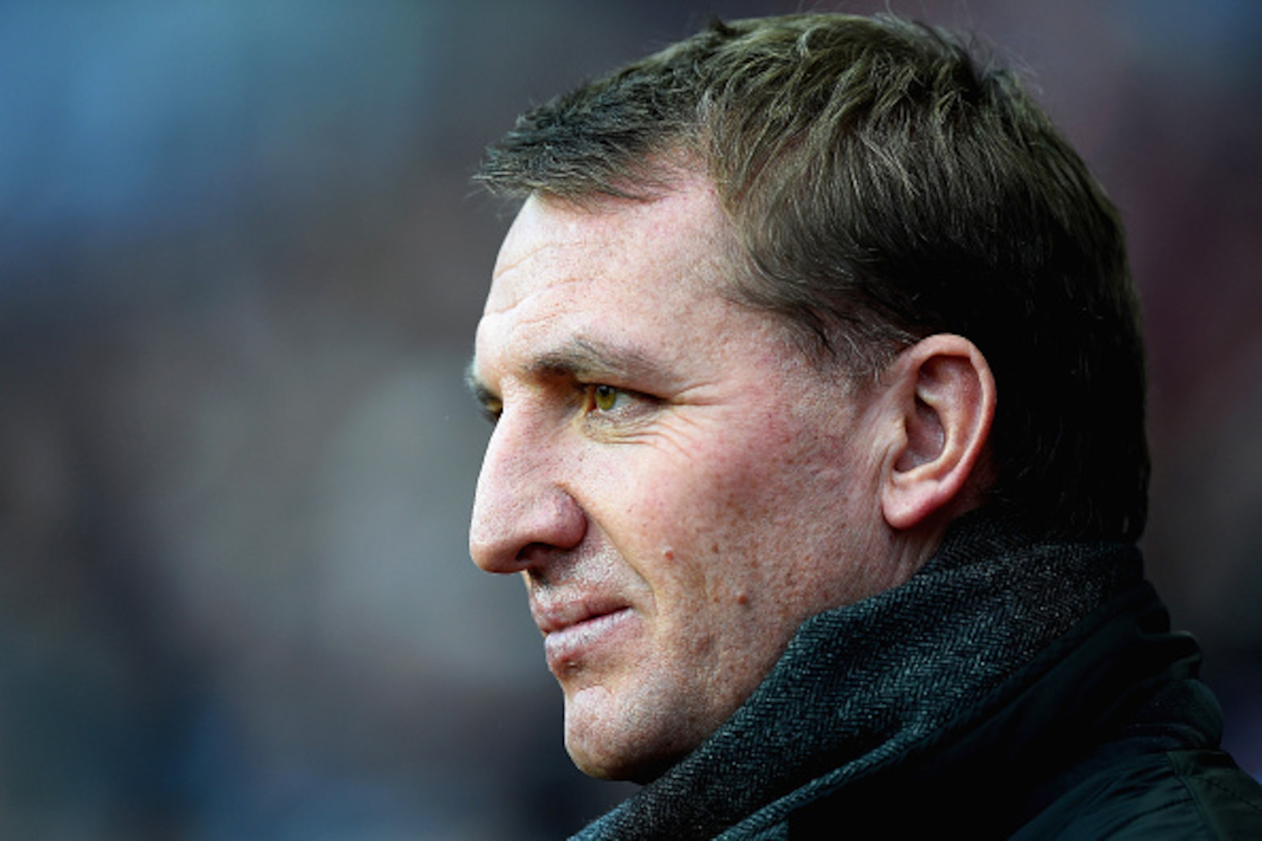 BIRMINGHAM, ENGLAND - JANUARY 17:  Brendan Rodgers, Manager of Liverpool looks on during the Barclays Premier League match between Aston Villa and Liverpool at Villa Park on January 17, 2015 in Birmingham, England.  (Photo by Laurence Griffiths/Getty Imag