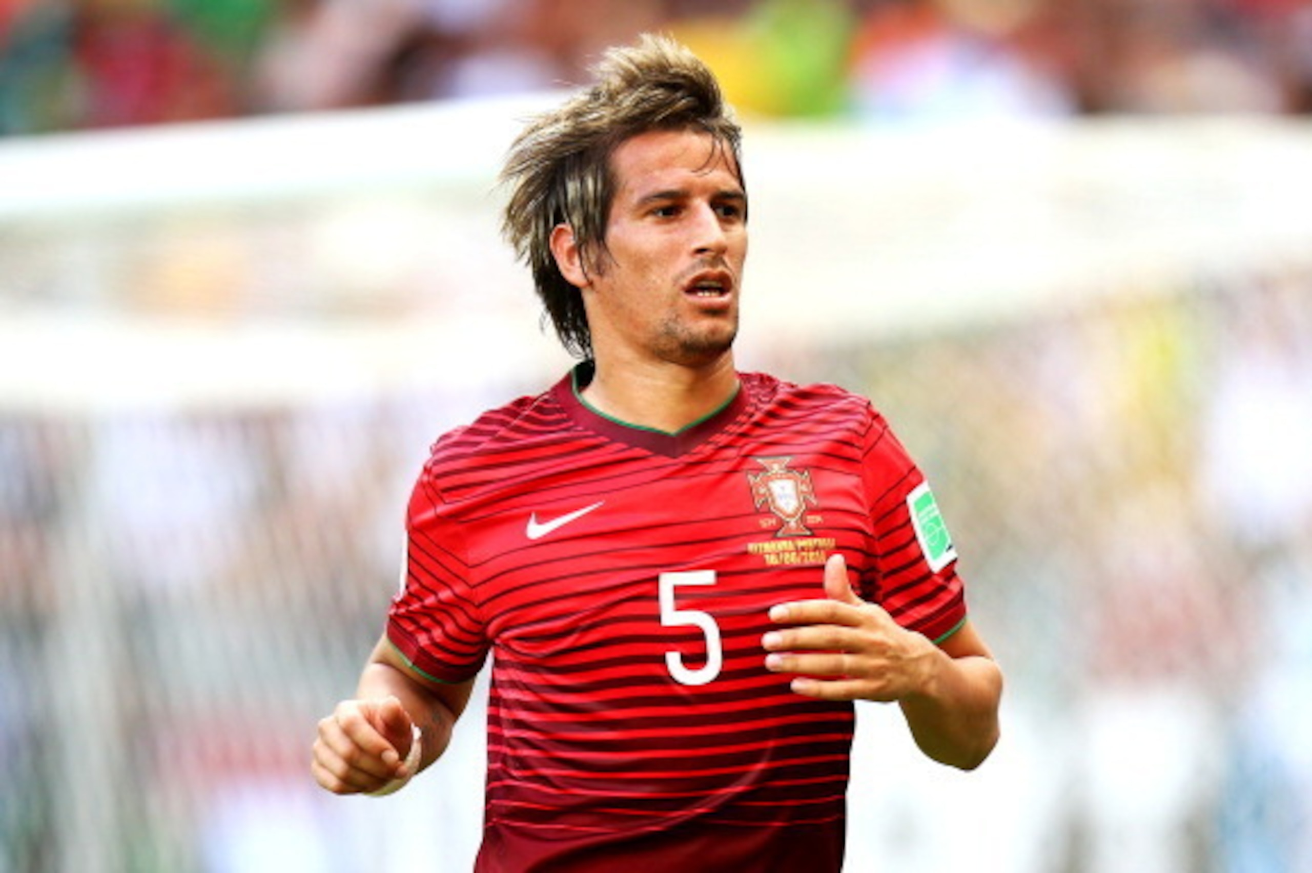 SALVADOR, BRAZIL - JUNE 16:  Fabio Coentrao of Portugal during the 2014 FIFA World Cup Brazil Group G match between Germany and Portugal at Arena Fonte Nova on June 16, 2014 in Salvador, Brazil.  (Photo by Felipe Oliveira/Getty Images)