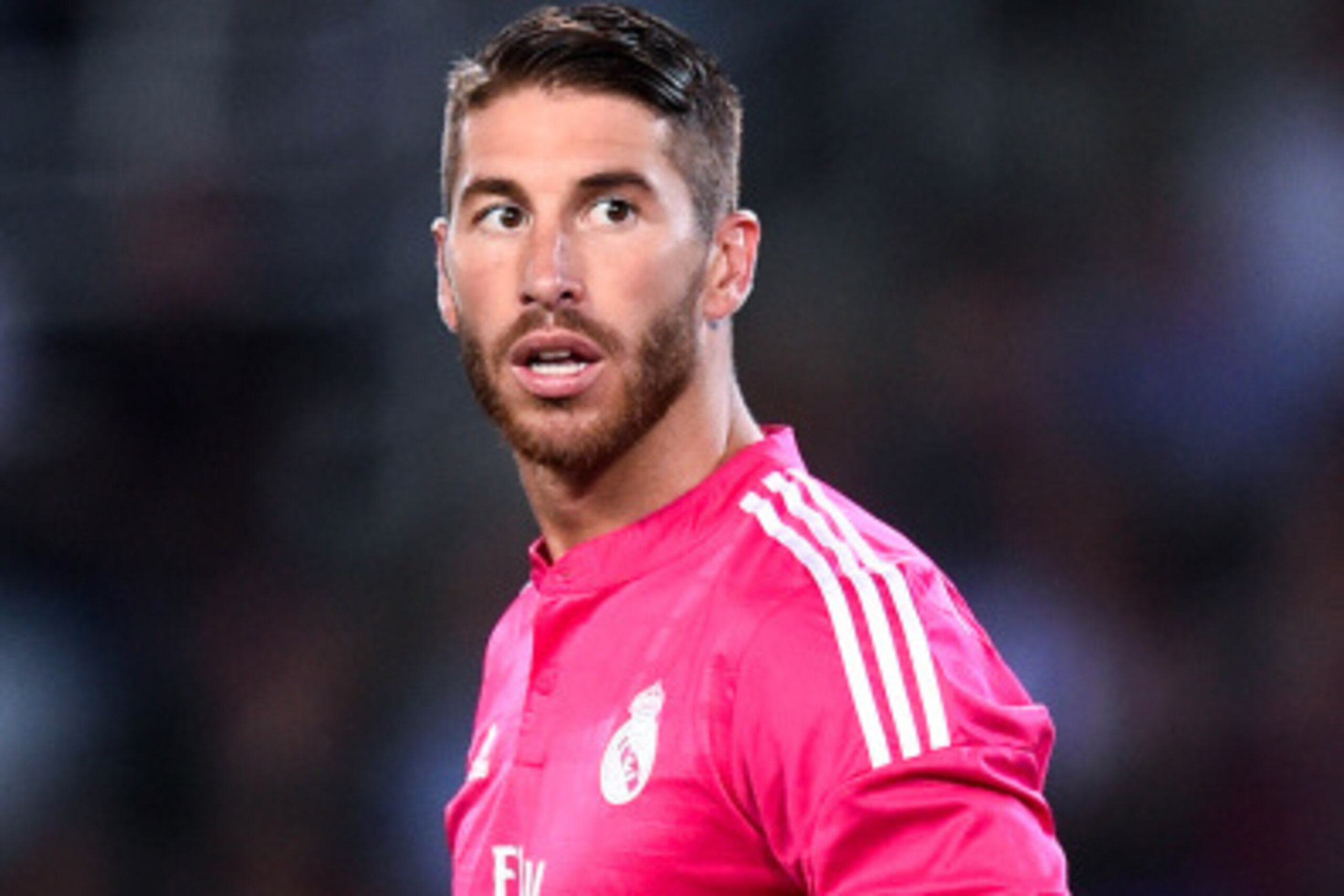 SAN SEBASTIAN, SPAIN - AUGUST 31:  Sergio Ramos of Real Madrid CF looks on during the La Liga match between Real Sociedad de Futbol and Real Madrid CF at Estadio Anoeta on August 31, 2014 in San Sebastian, Spain.  (Photo by David Ramos/Getty Images)