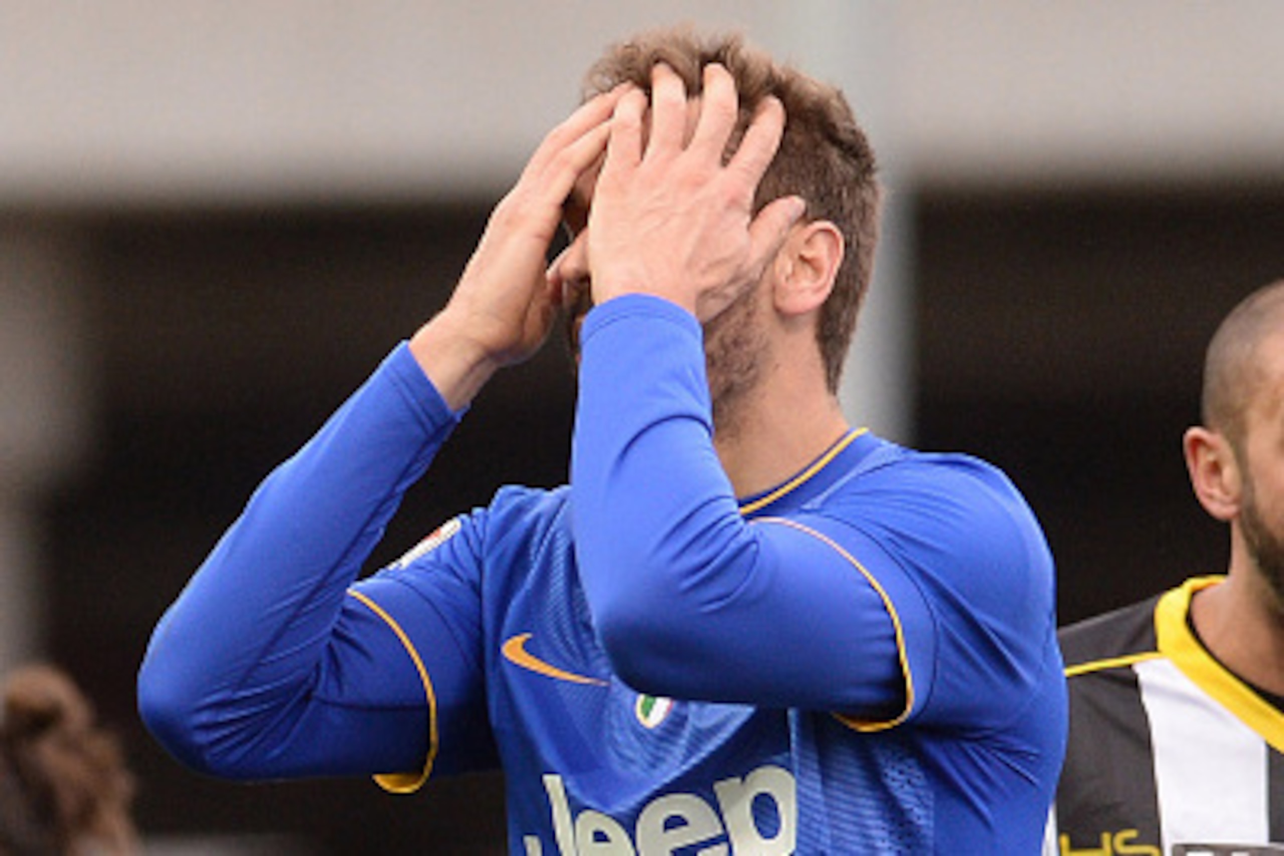 UDINE, ITALY - FEBRUARY 01:  Fernando Llorente of Juventus FC shows his dejection during the Serie A match between Udinese Calcio and Juventus FC at Stadio Friuli on February 1, 2015 in Udine, Italy.  (Photo by Dino Panato/Getty Images)