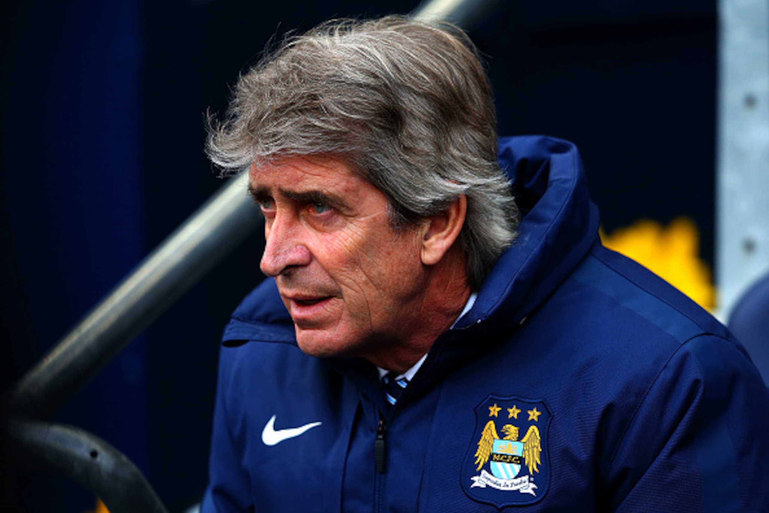 MANCHESTER, ENGLAND - JANUARY 24: Manuel Pellegrini, manager of Manchester City looks on before the FA Cup Fourth Round match between Manchester City and Middlesbrough at Etihad Stadium on January 24, 2015 in Manchester, England. (Photo by Alex Livesey/ MANCHESTER, ENGLAND - JANUARY 24: Manuel Pellegrini, manager of Manchester City looks on before the FA Cup Fourth Round match between Manchester City and Middlesbrough at Etihad Stadium on January 24, 2015 in Manchester, England. (Photo by Alex Livesey/