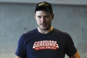 Jul 27, 2014; Speedway, IN, USA; Actor Chris Pratt before  the Crown Royal Brickyard 400 at Indianapolis Motor Speedway. Mandatory Credit: Mike DiNovo-USA TODAY Sports