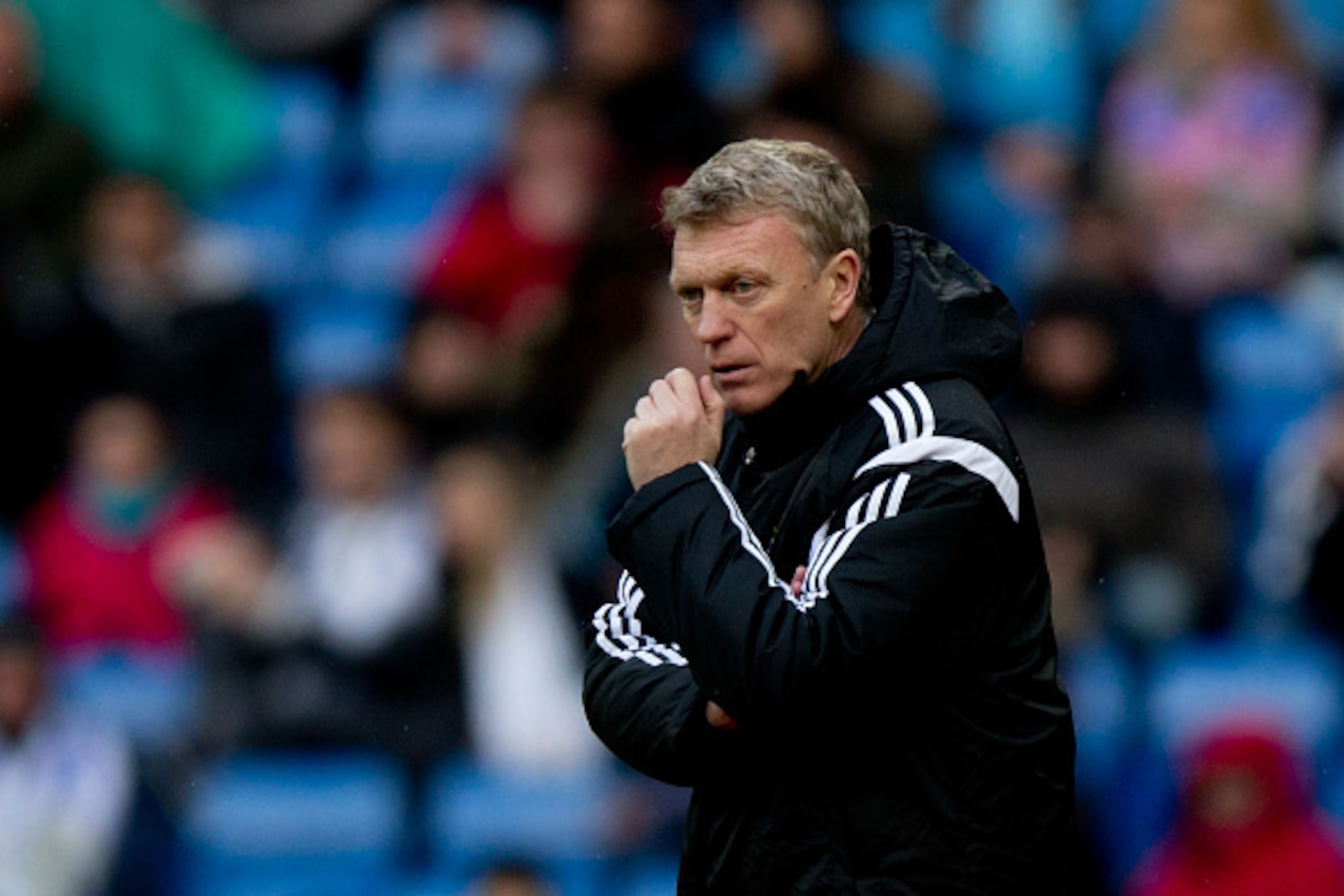 MADRID, SPAIN - JANUARY 31:  Head coach David Moyes Real Sociedad de Futbol looks on during the La Liga match between Real Madrid CF and Real Sociedad de Futbol at Estadio Santiago Bernabeu on January 31, 2015 in Madrid, Spain.  (Photo by Gonzalo Arroyo M