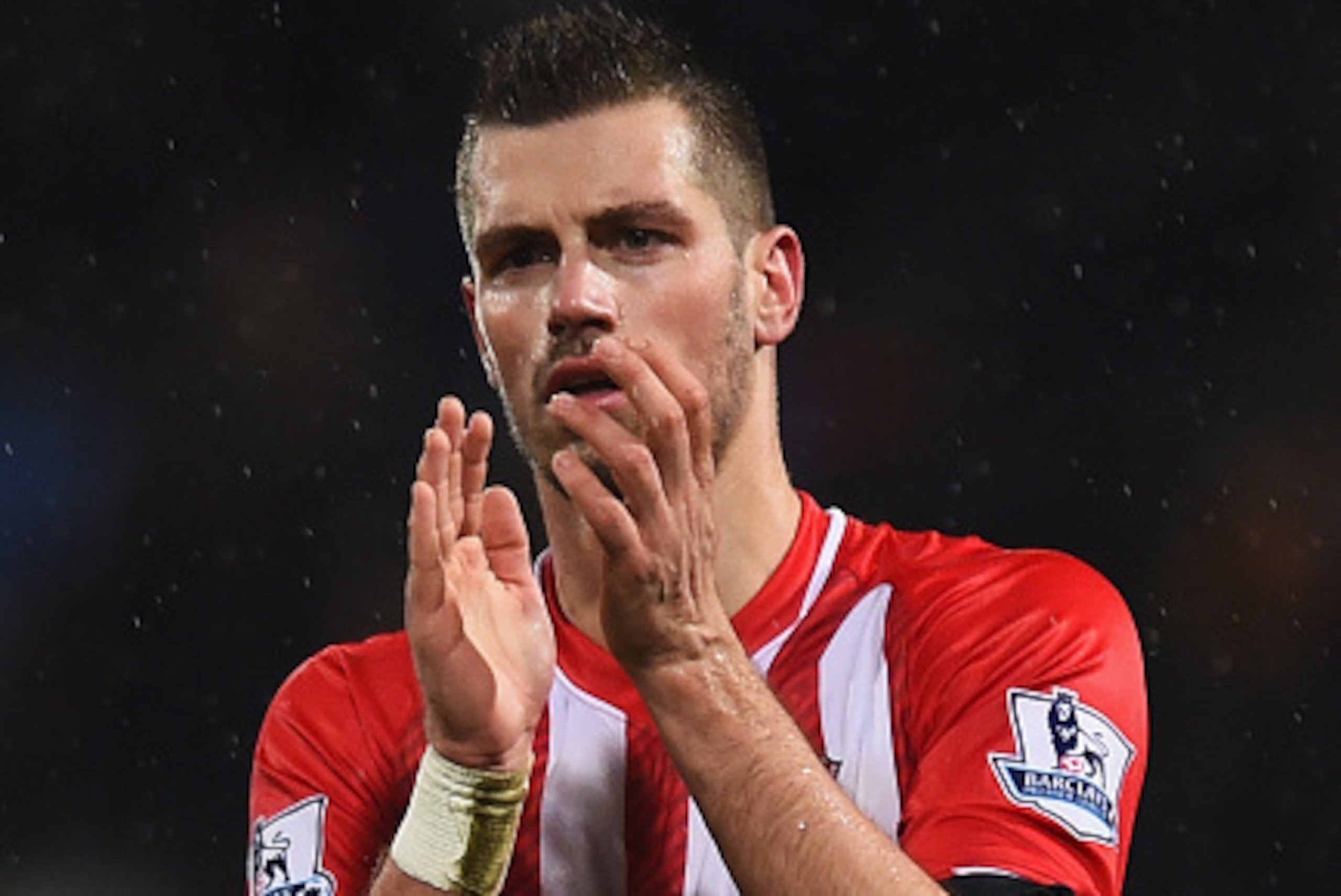LONDON, ENGLAND - DECEMBER 26: Morgan Schneiderlin of Southampton applauds the travelling fans after the Barclays Premier League match between Crystal Palace and Southampton at Selhurst Park on December 26, 2014 in London, England. (Photo by Christopher LONDON, ENGLAND - DECEMBER 26: Morgan Schneiderlin of Southampton applauds the travelling fans after the Barclays Premier League match between Crystal Palace and Southampton at Selhurst Park on December 26, 2014 in London, England. (Photo by Christopher