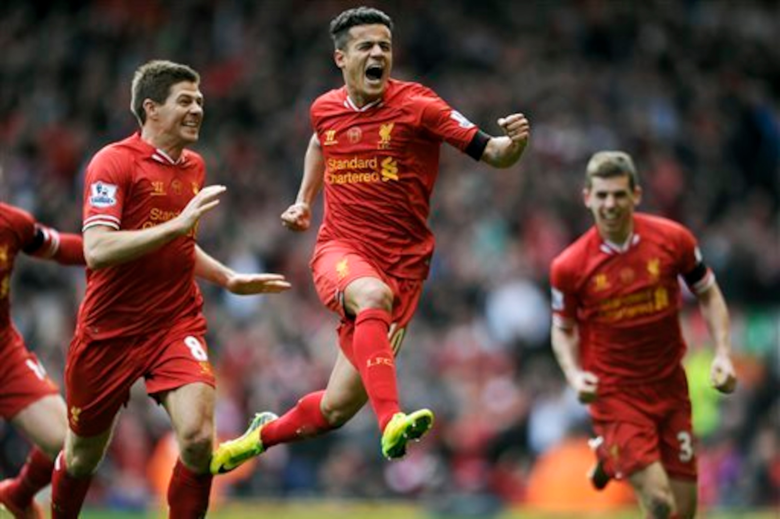 Coutinho's goal against City looked to have won the Reds the title.